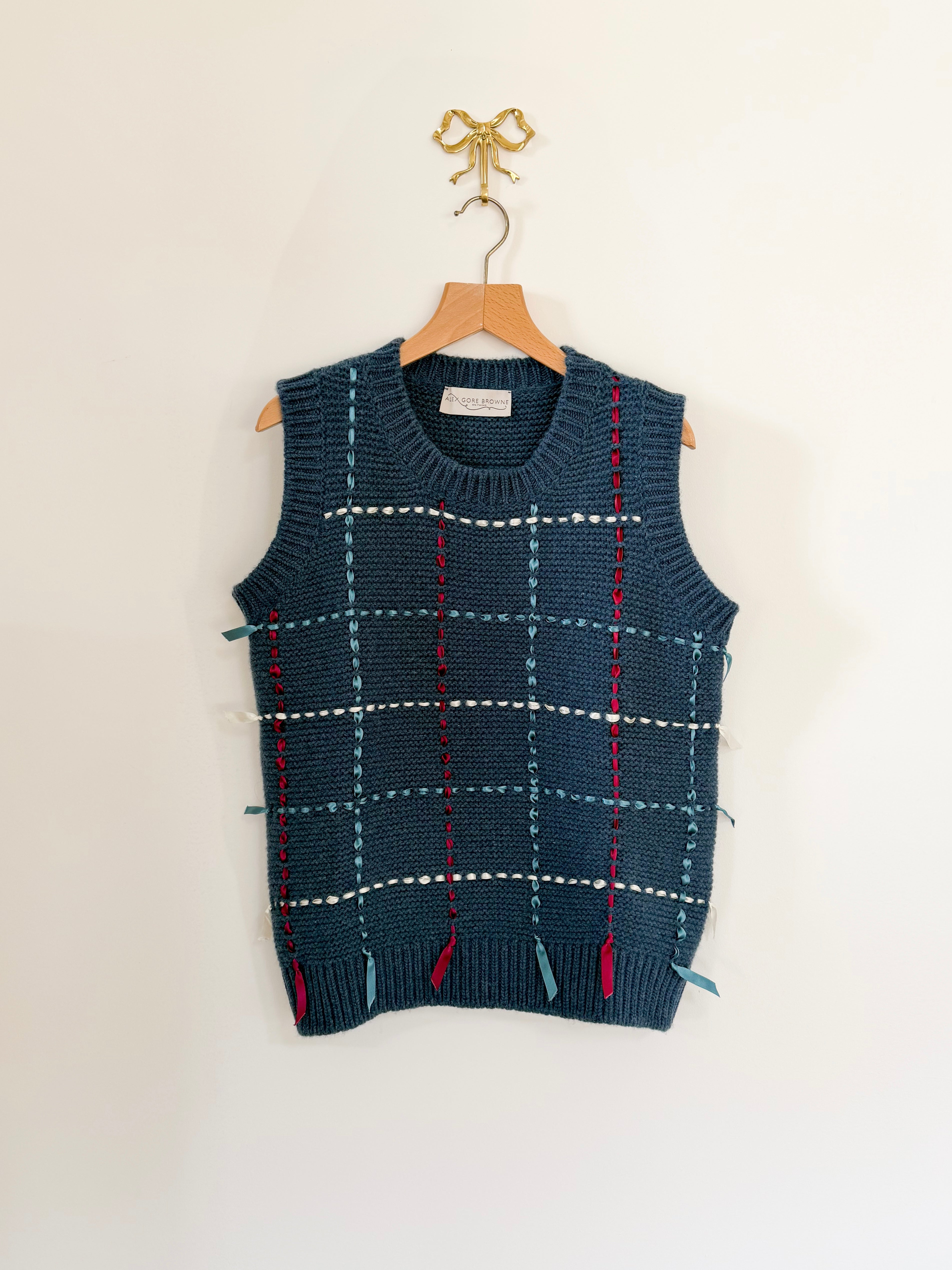 Ribbon Chunky Tank - Denim