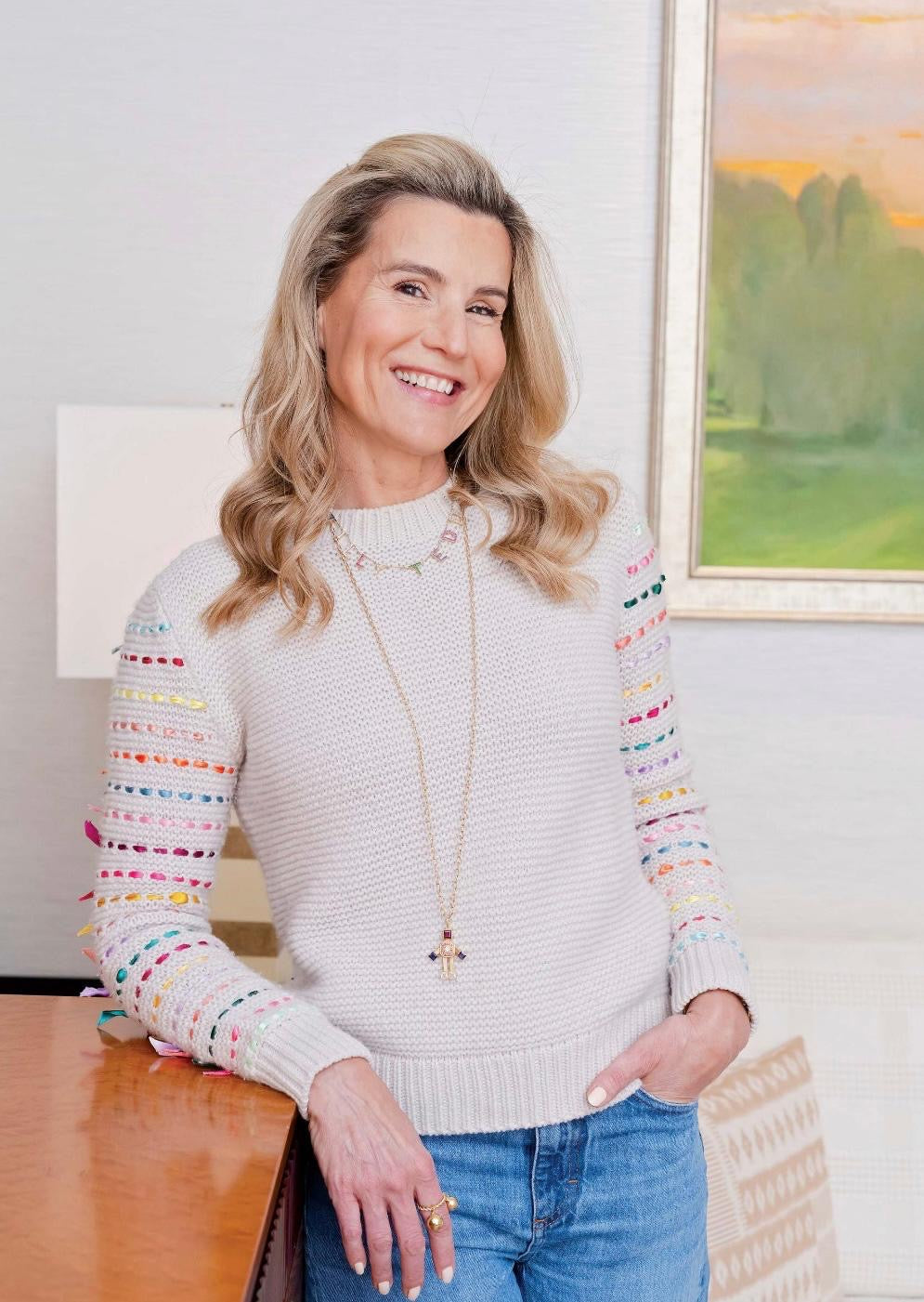 Tutti Frutti Sweater - Palest Pebble