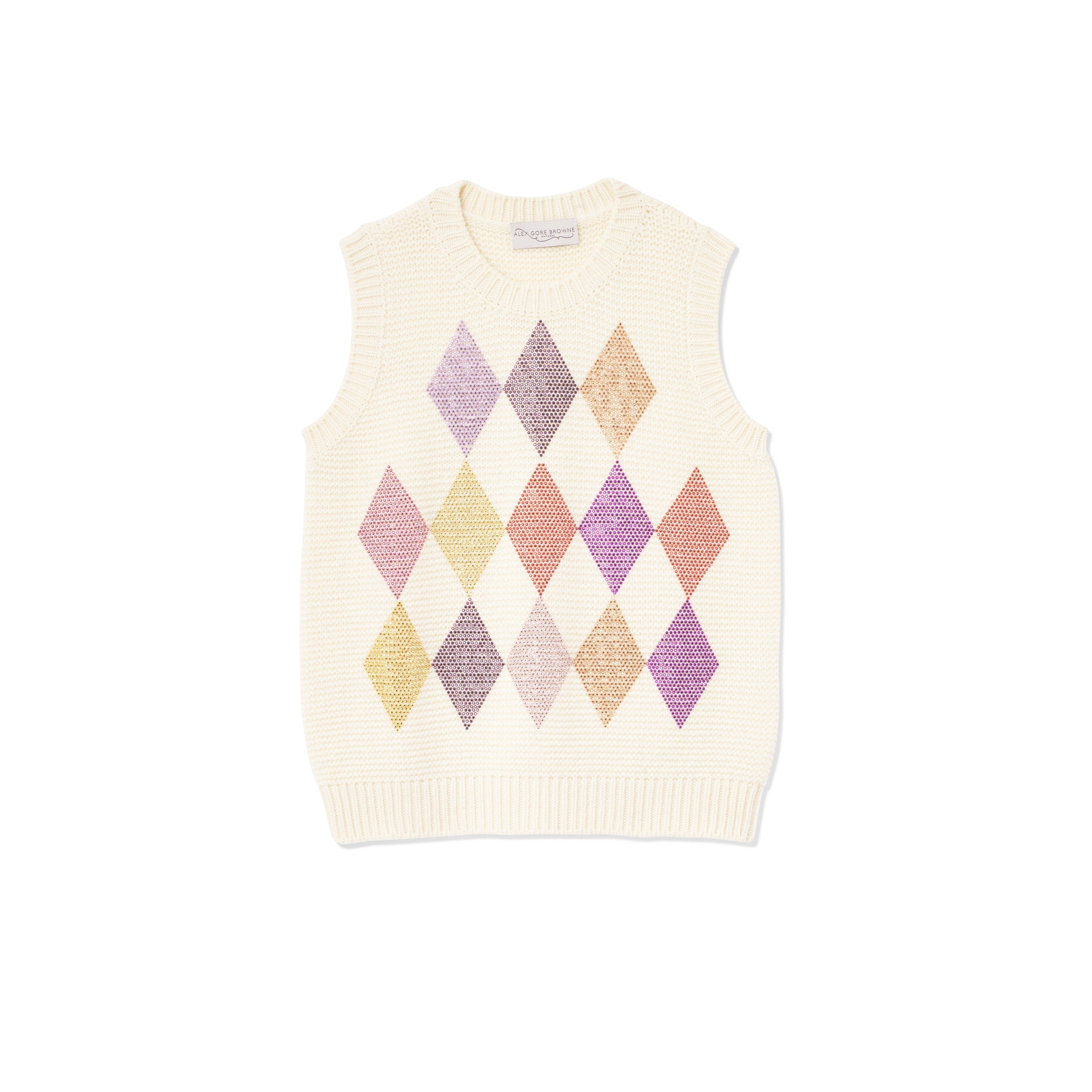 Harlequin Tank - Cream