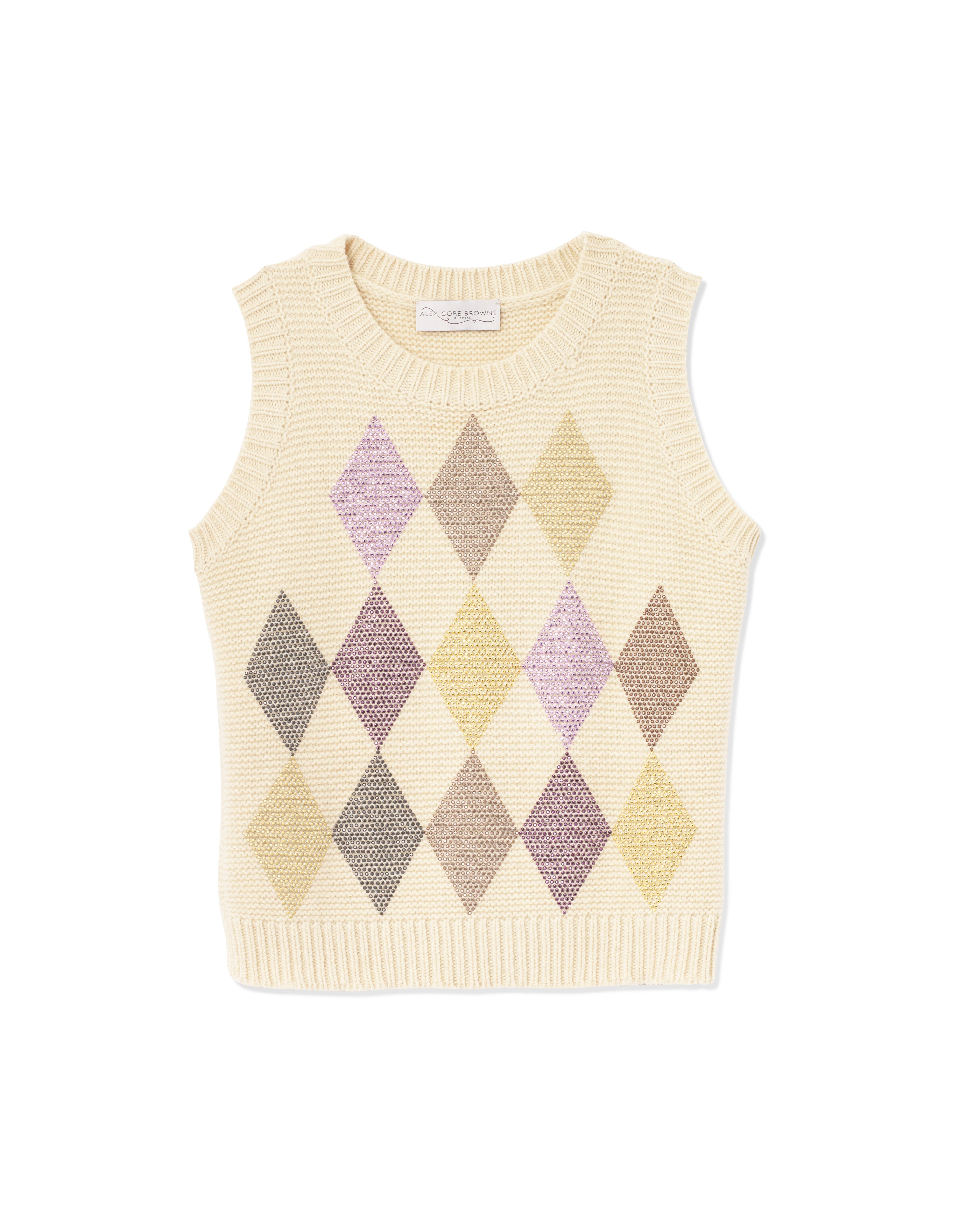 Harlequin Tank - Créme Caramel