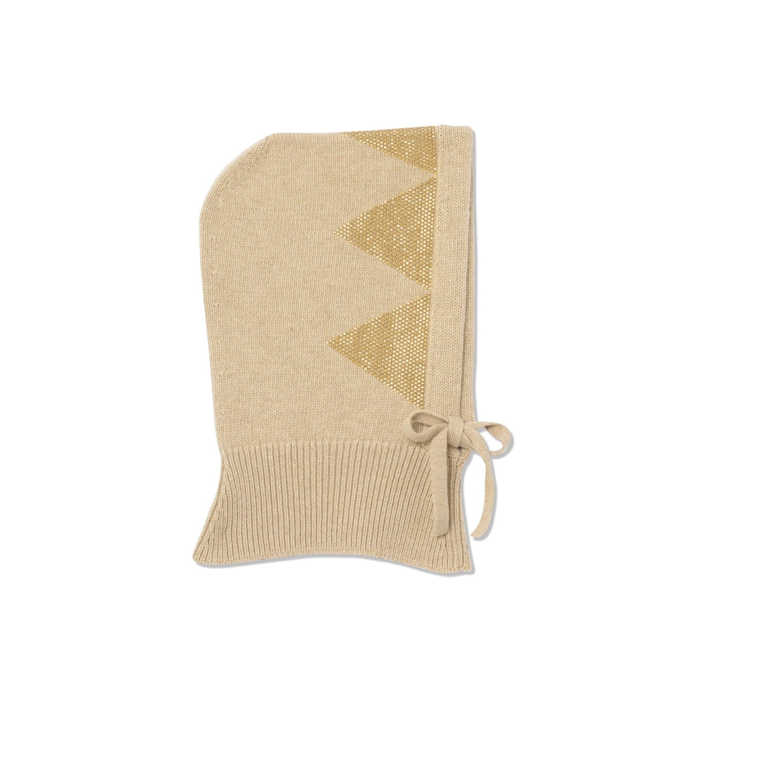 Zig Zag Hood - Beige/Gold