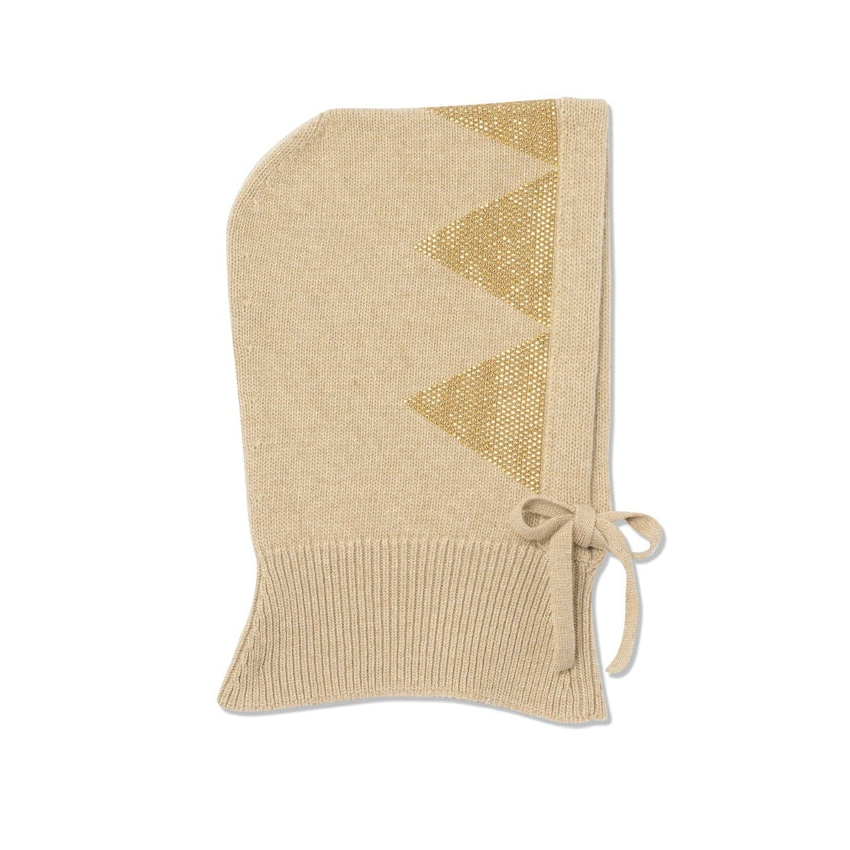 Zig Zag Hood - Beige/Gold