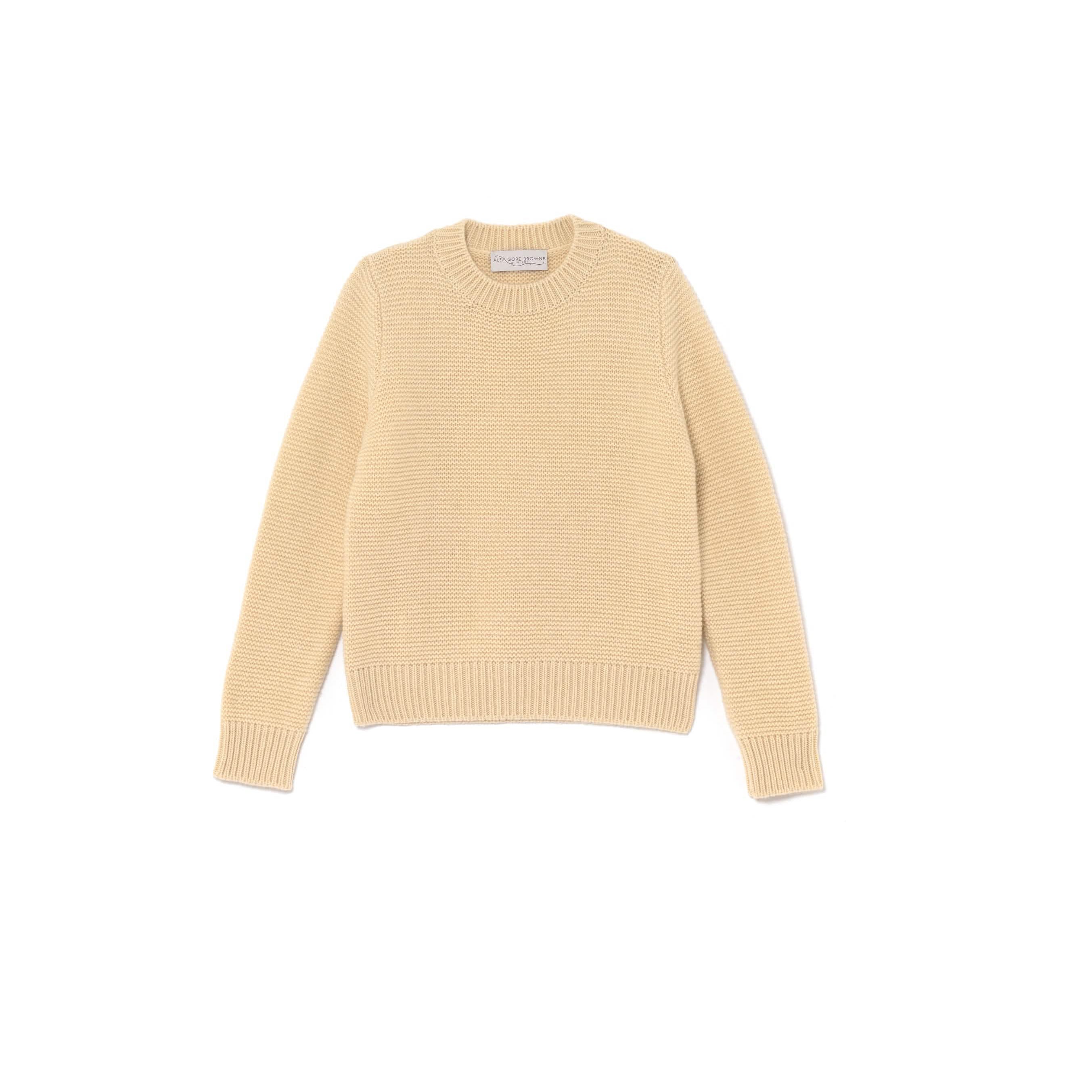 Purl Stitch Sweater - Crème Carmel