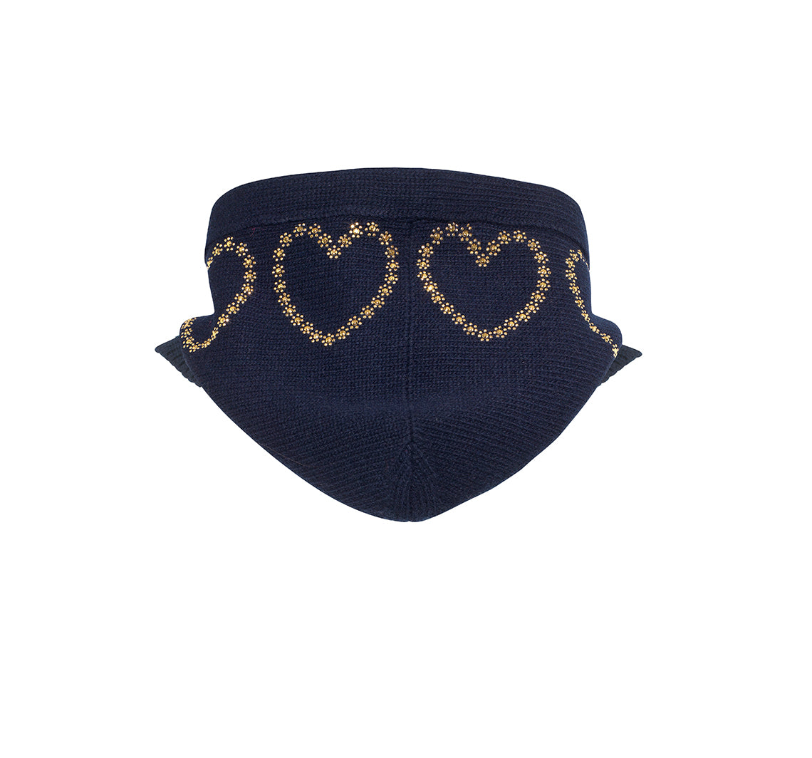 Heart Hood - Navy