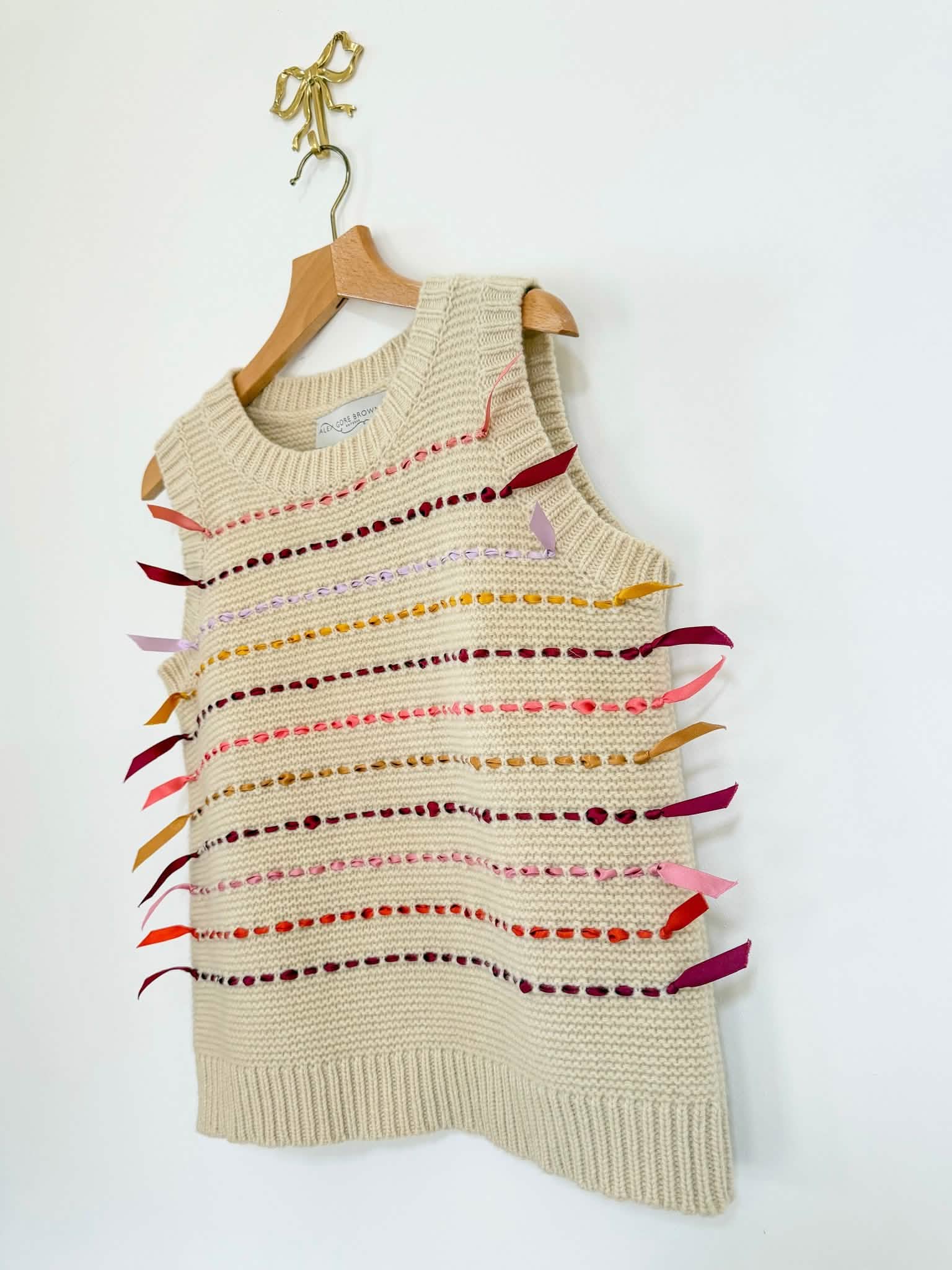 Ribbon Chunky Tank - Crème Caramel
