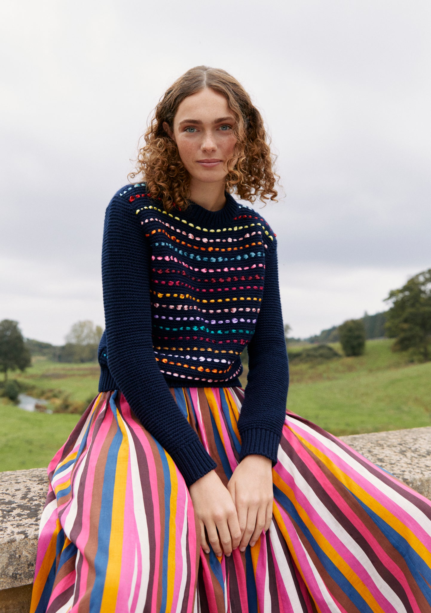 Pick N Mix Sweater - Navy