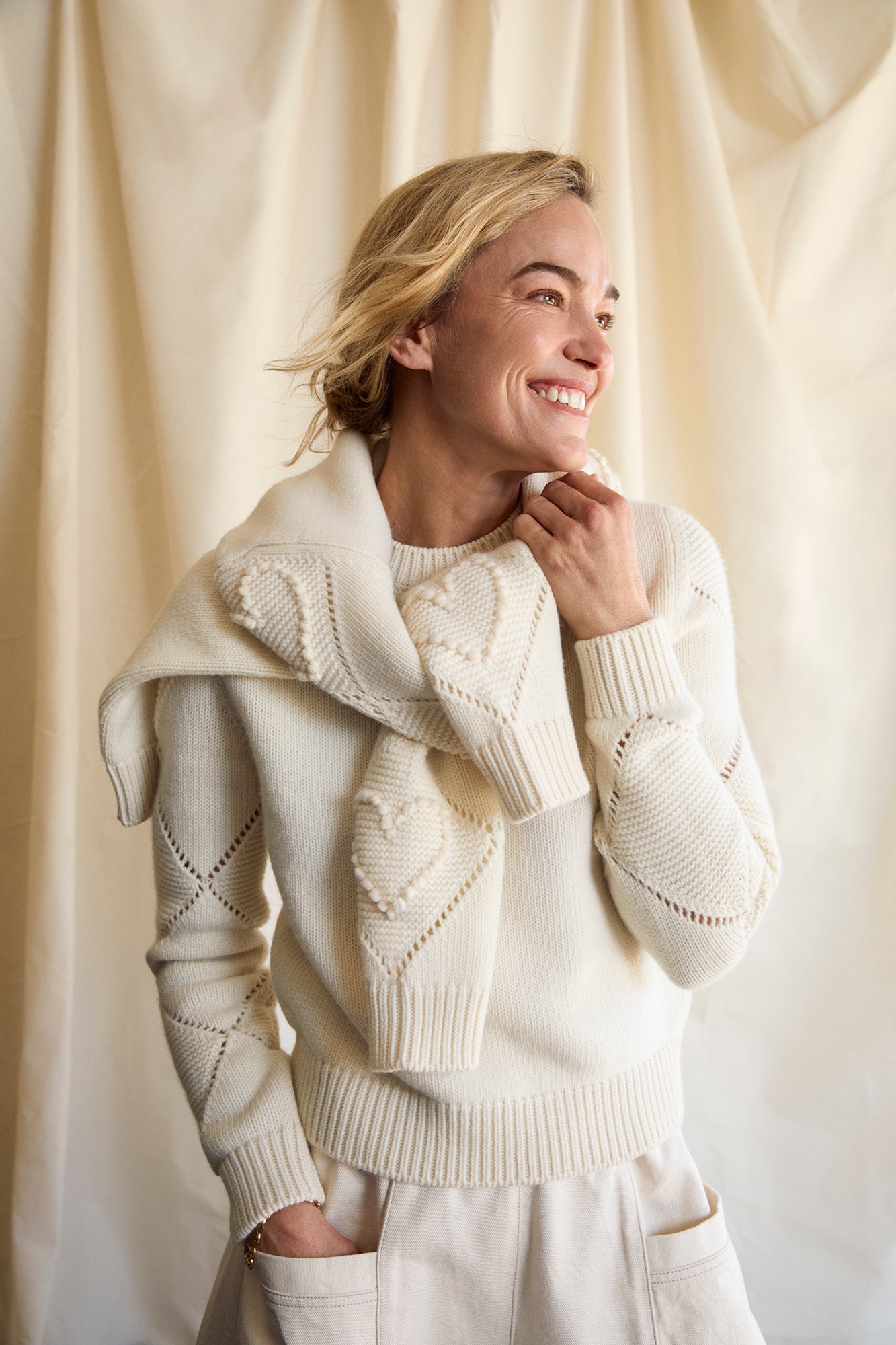 Harlequin Sweater - Cream