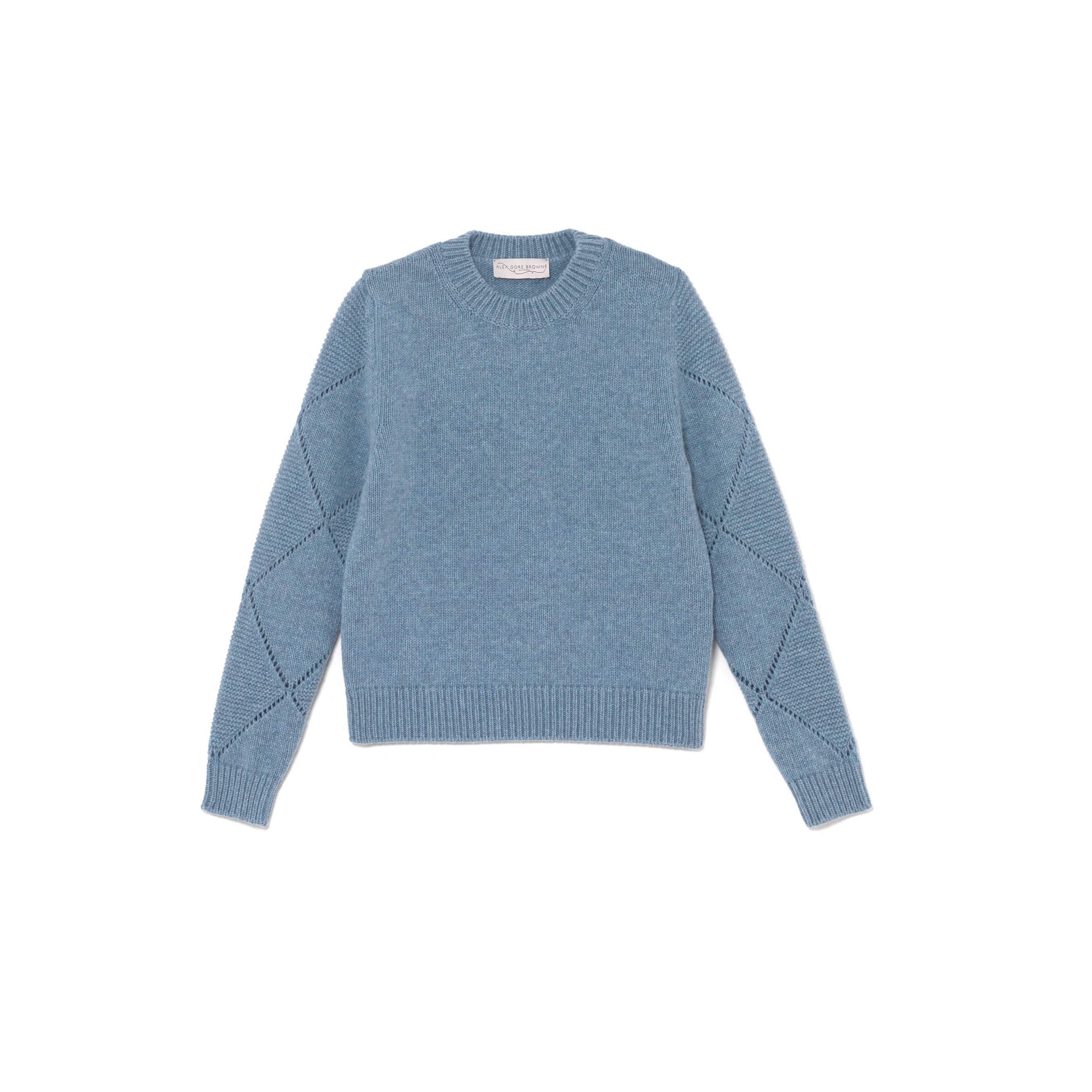 Harlequin Sweater - Powder Blue
