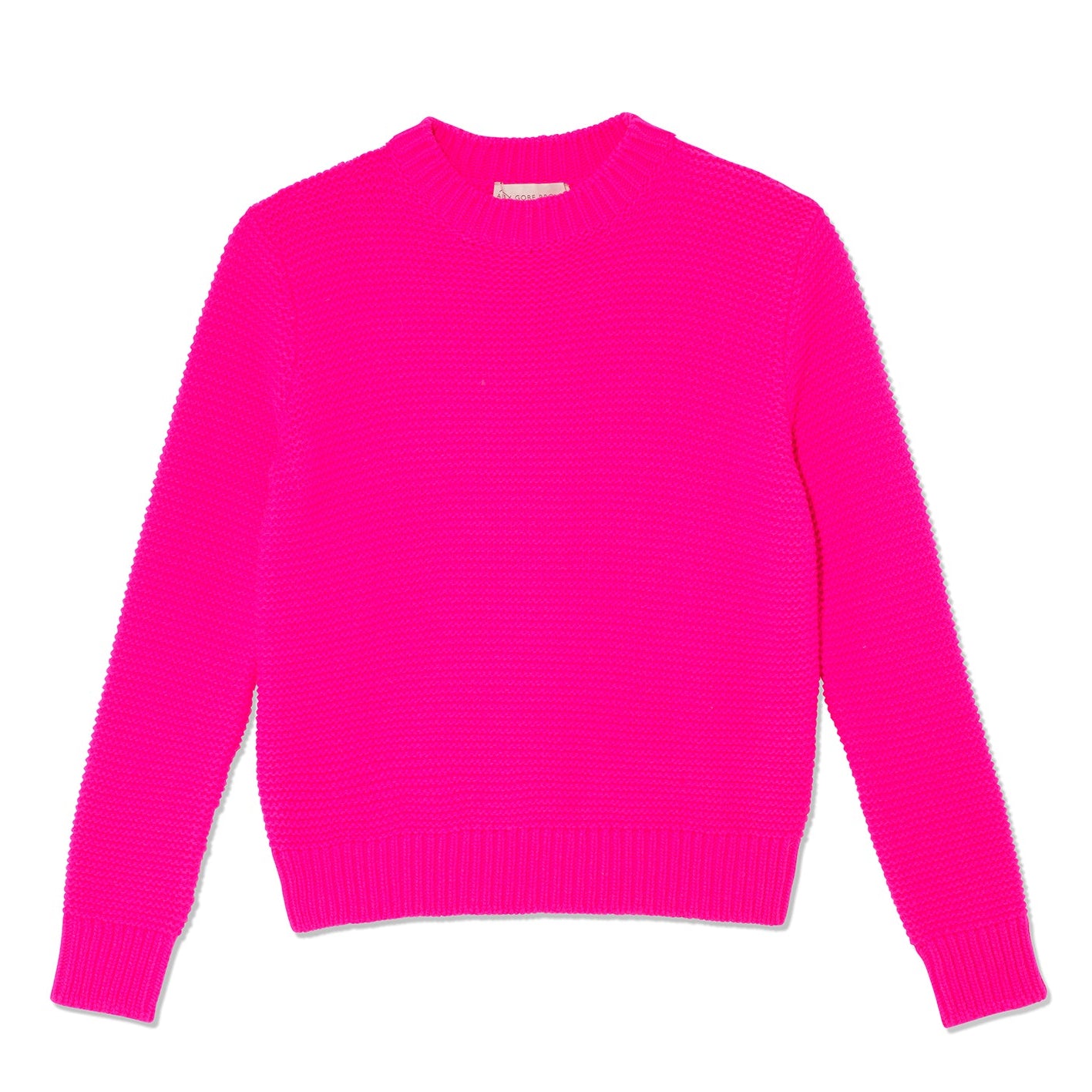 Purl Stitch Sweater - Hot Pink