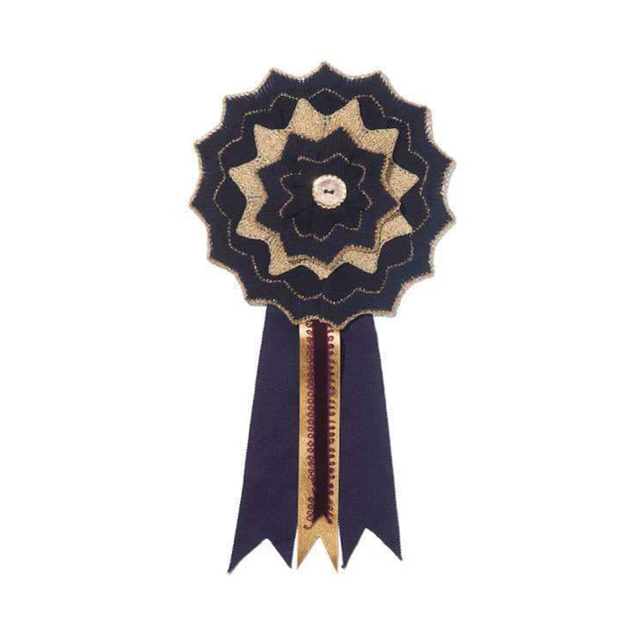 Navy Knitted Rosette