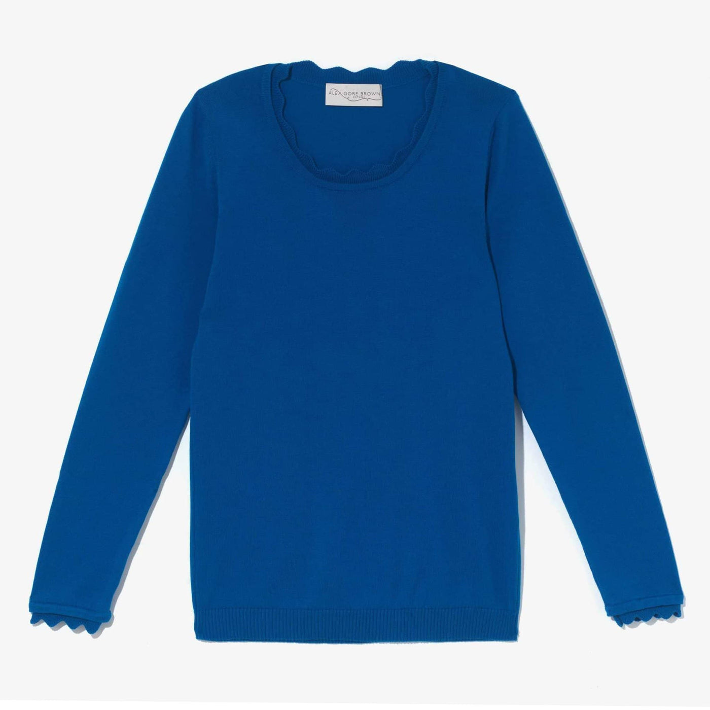 Cotton Basic Sweater - Electric Blue