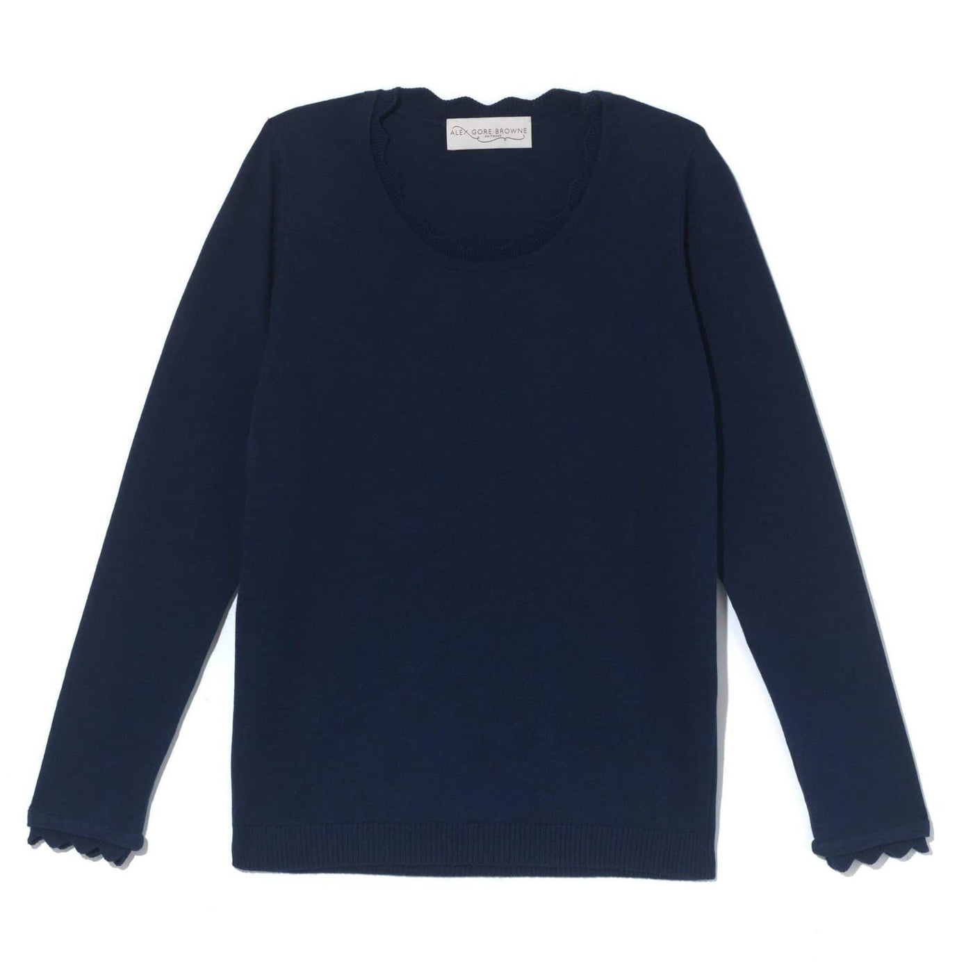 Cotton Basic Sweater - Navy