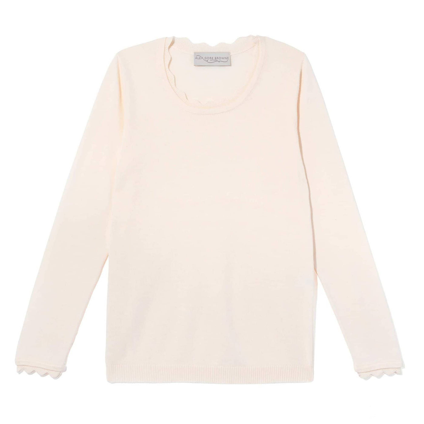 Cotton Basic Sweater - Palest Pink
