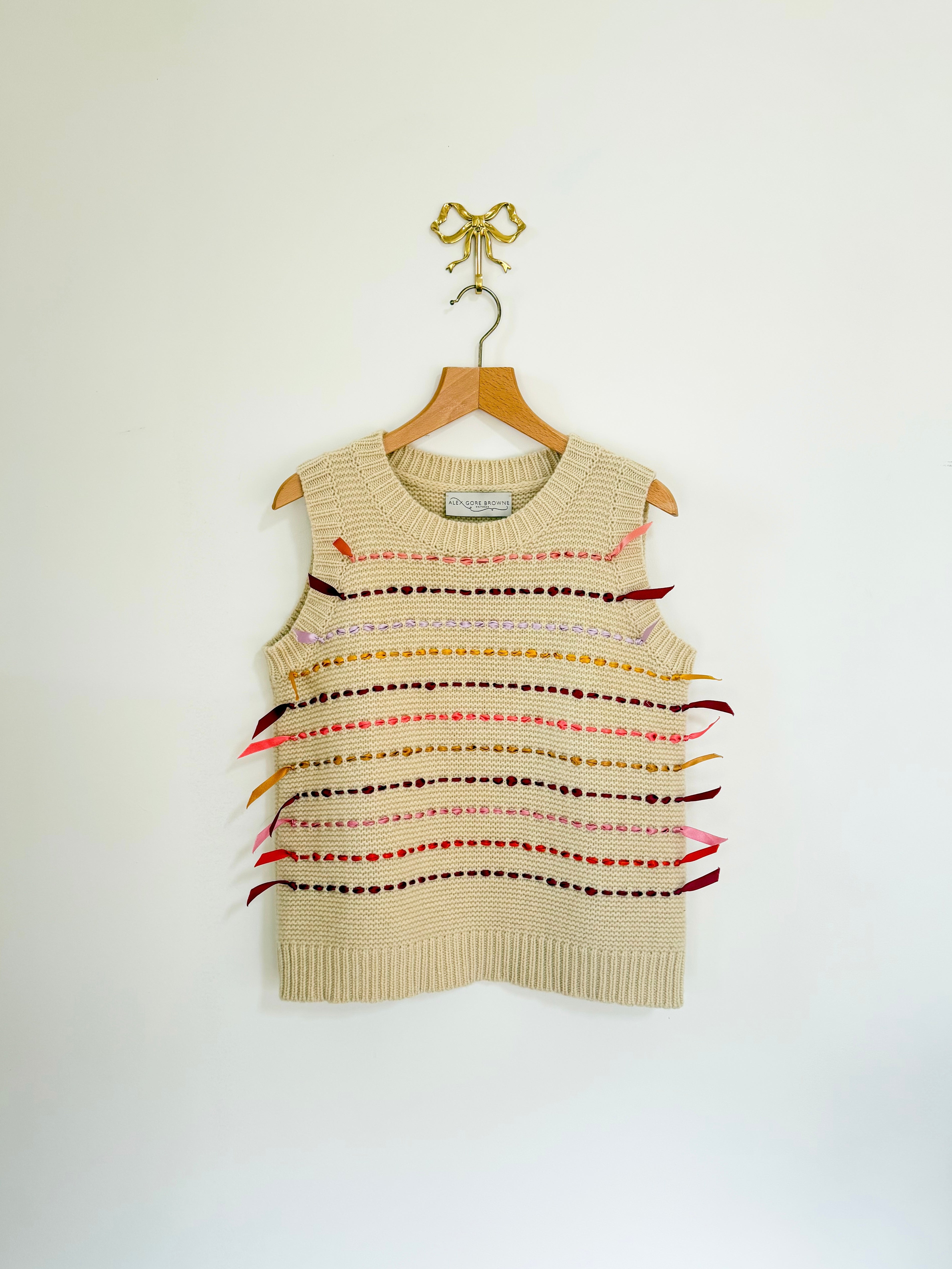 Ribbon Chunky Tank - Crème Caramel
