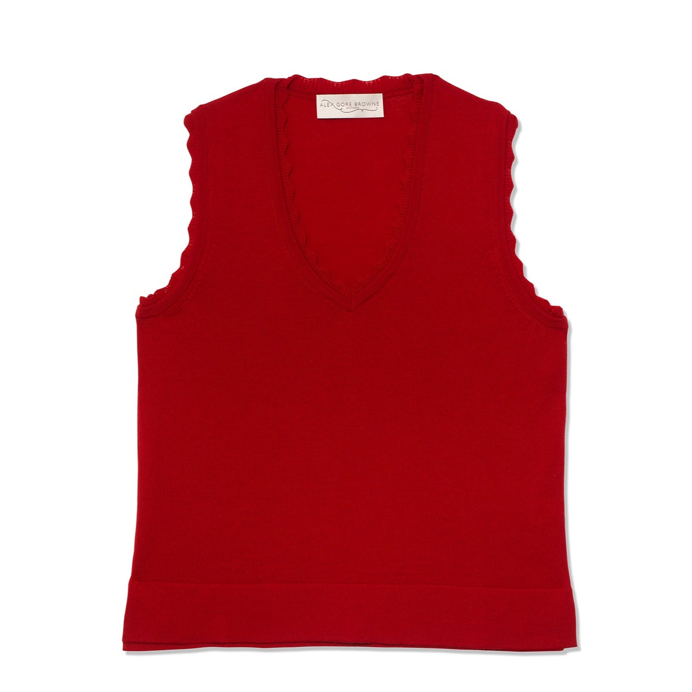 Boxy Vest - Cherry Red
