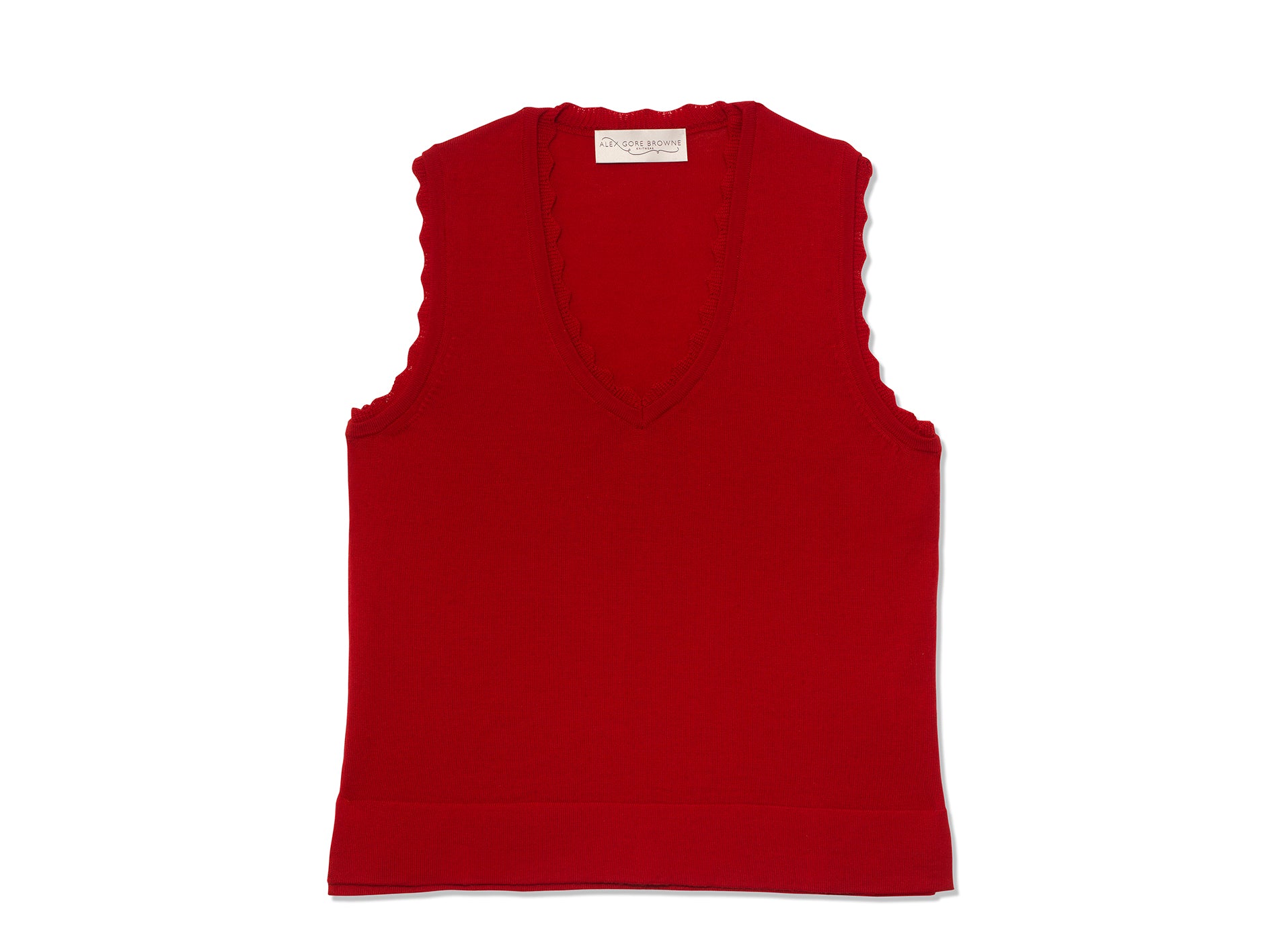 Boxy Vest - Cherry Red