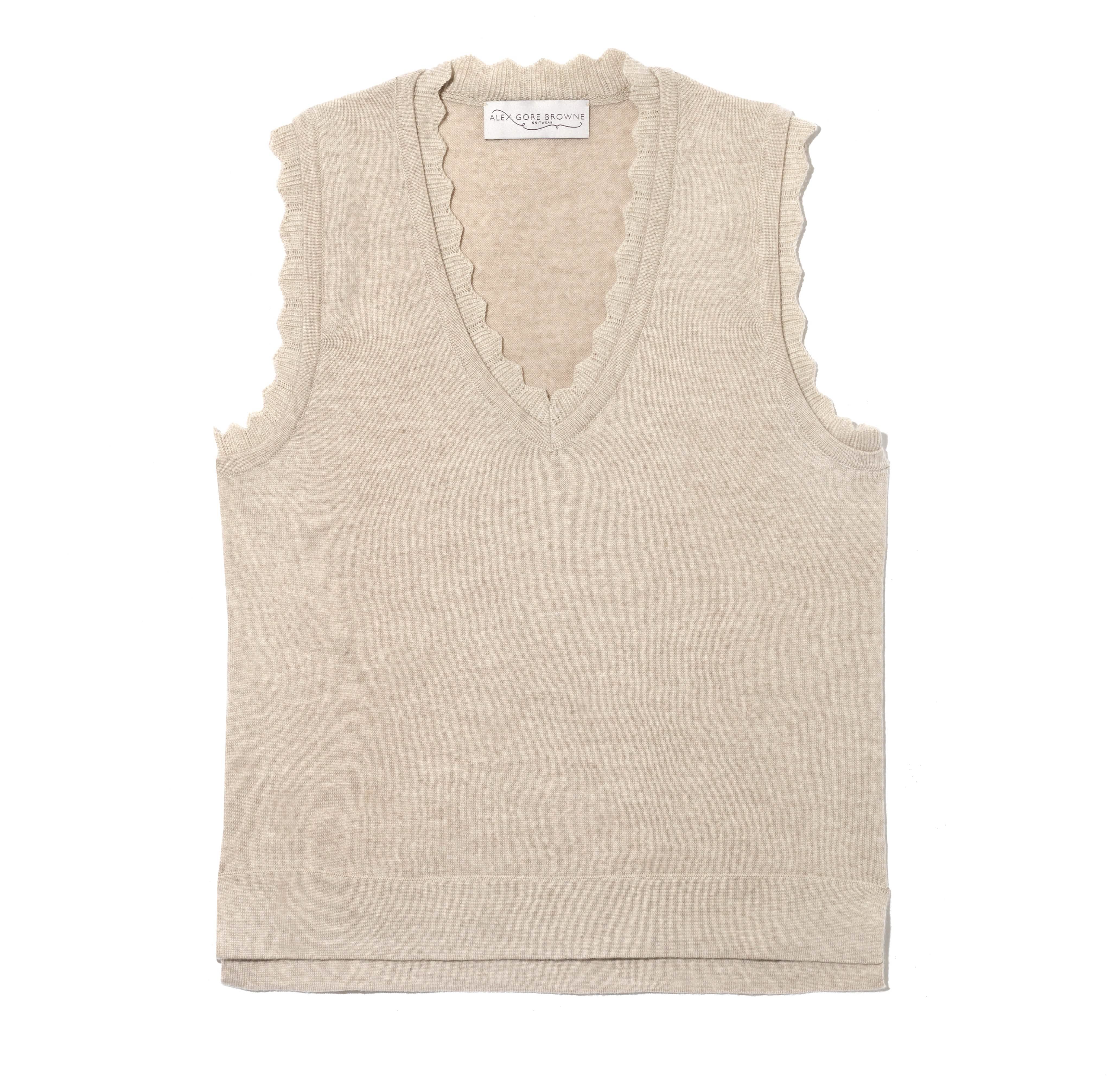Boxy Vest - Beige