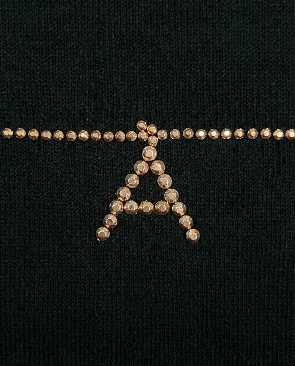 Customisable Charm sweater - black