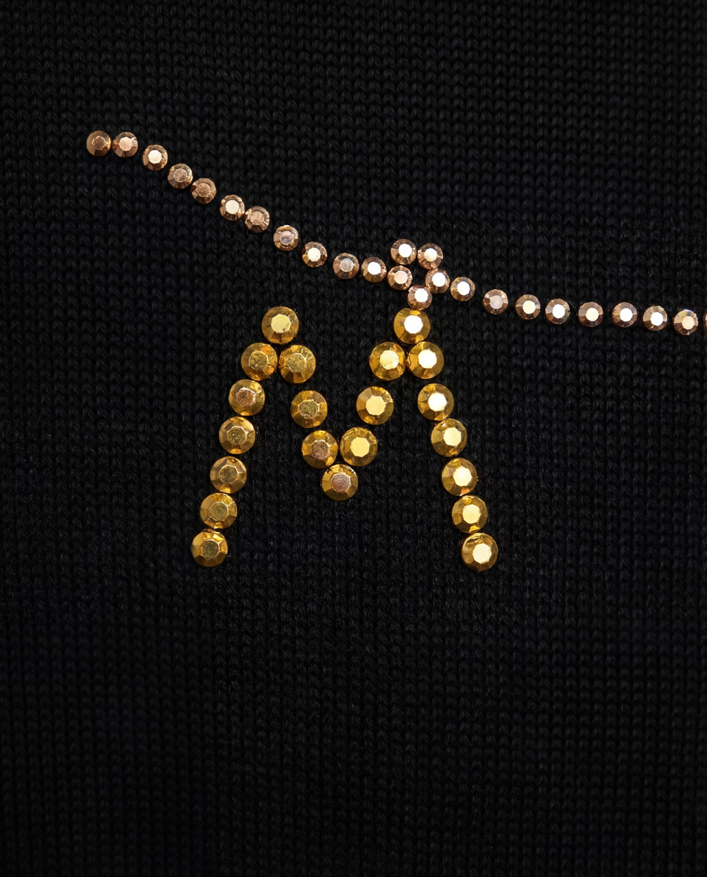 Customisable Charm sweater - black