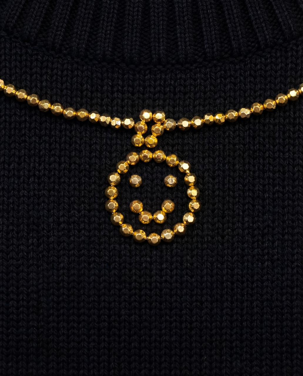 Customisable Charm sweater - black