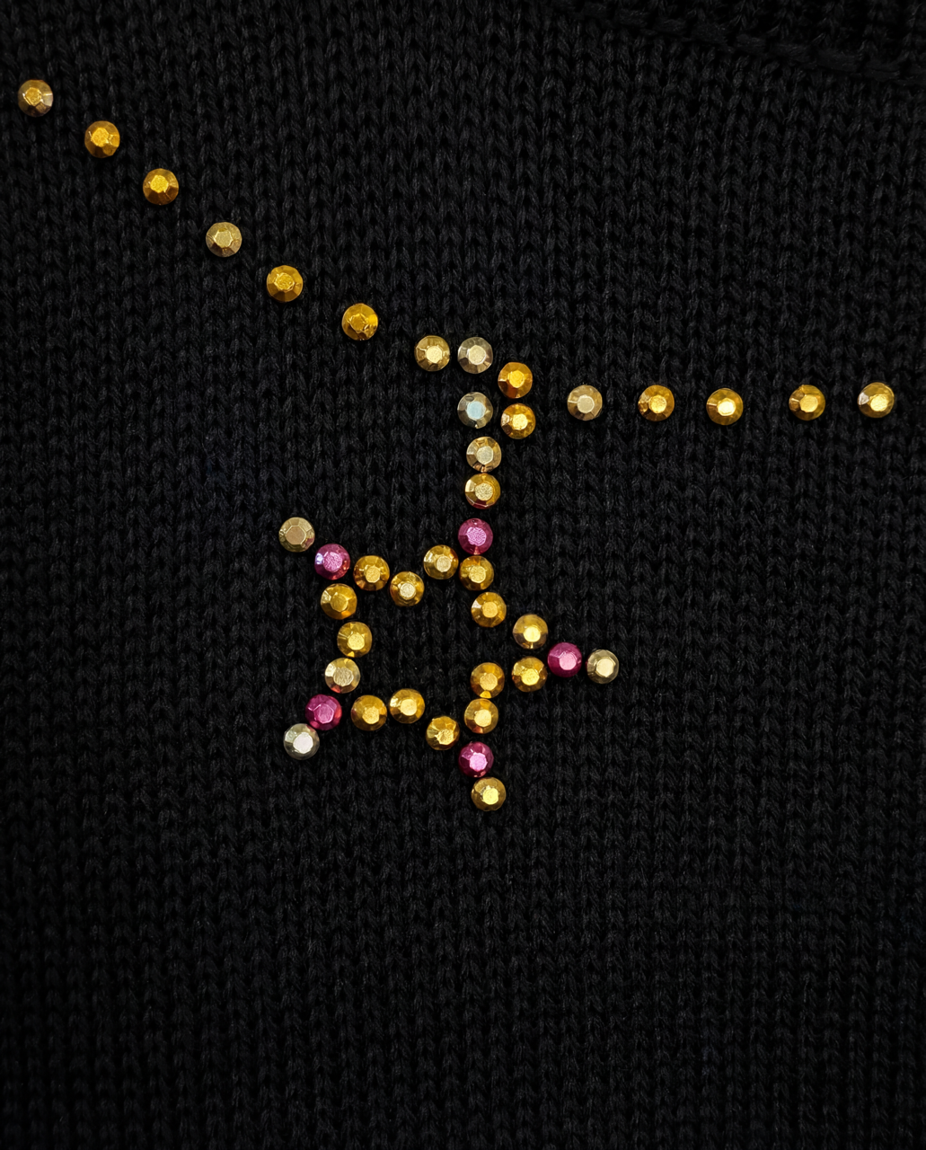 Customisable Charm sweater - black