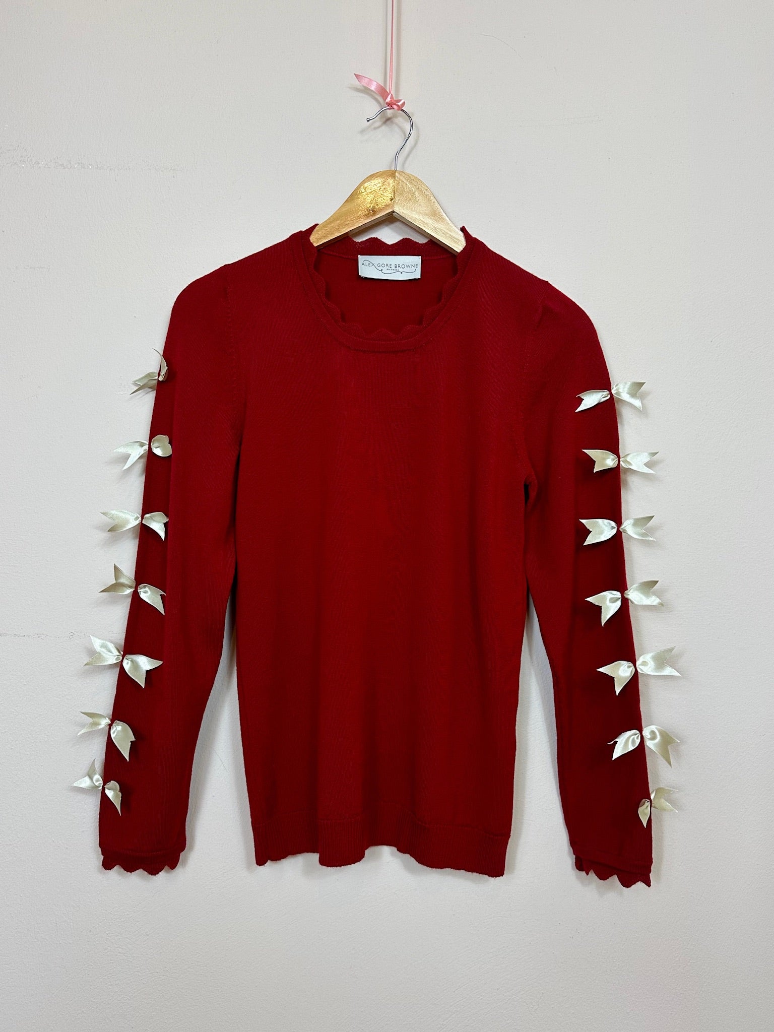 Fiesta Sweater - Berry Red/Oyster