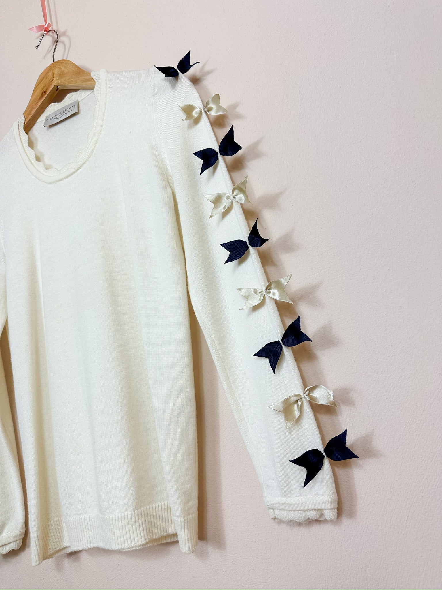 Fiesta Sweater - Buttermilk/Navy