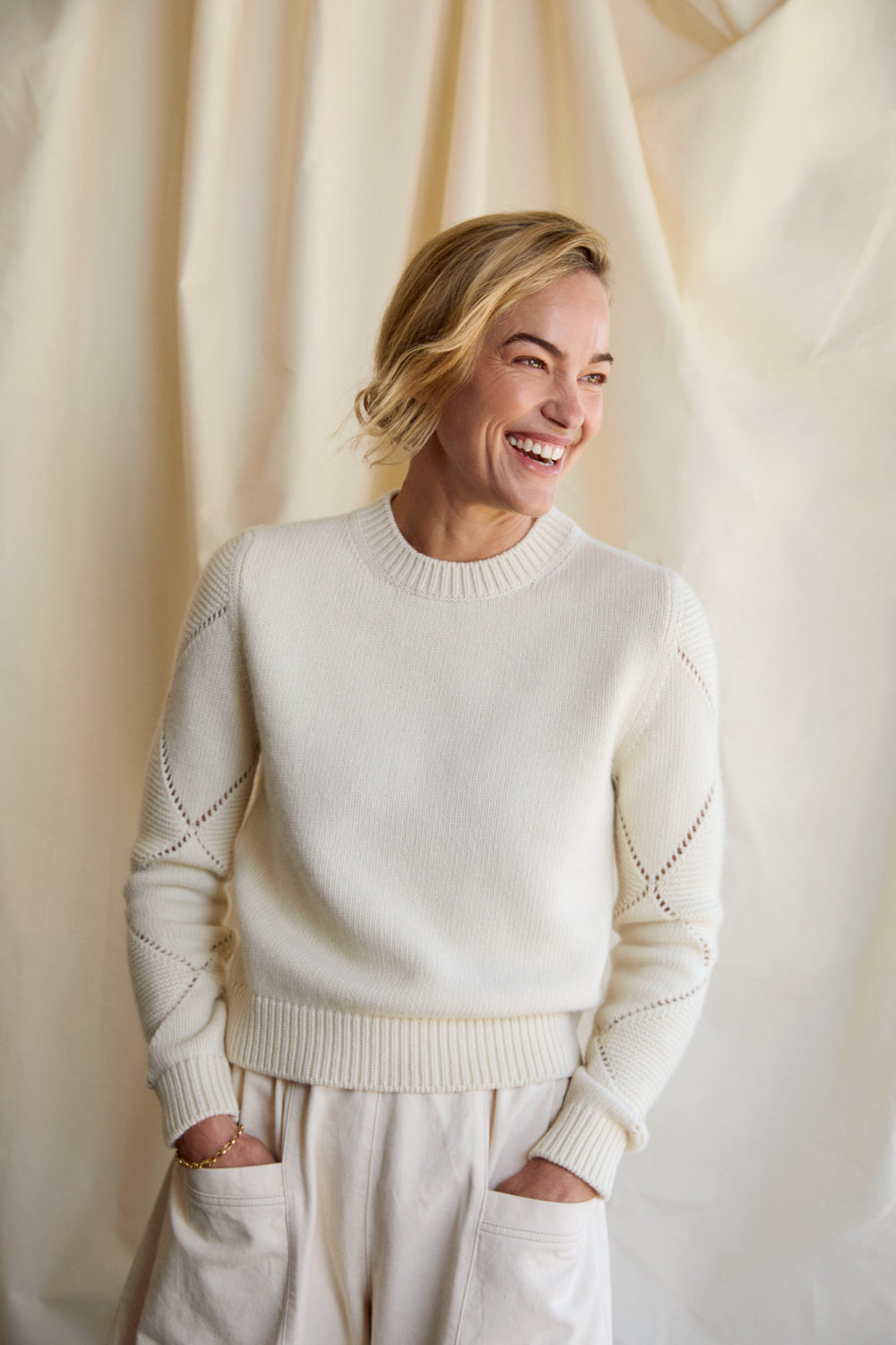Harlequin Sweater - Cream