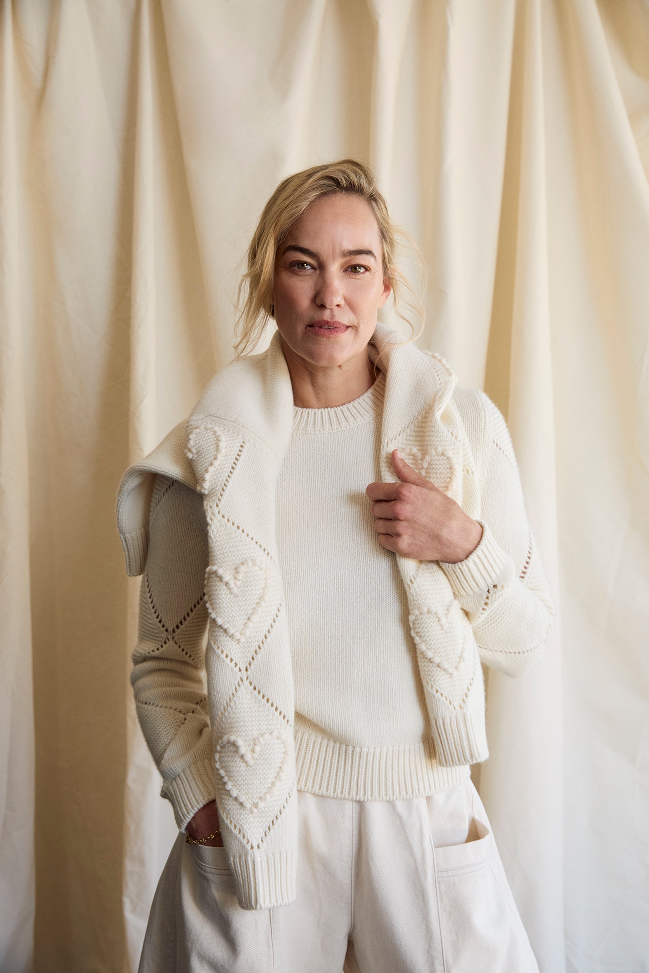 Harlequin Sweater - Cream