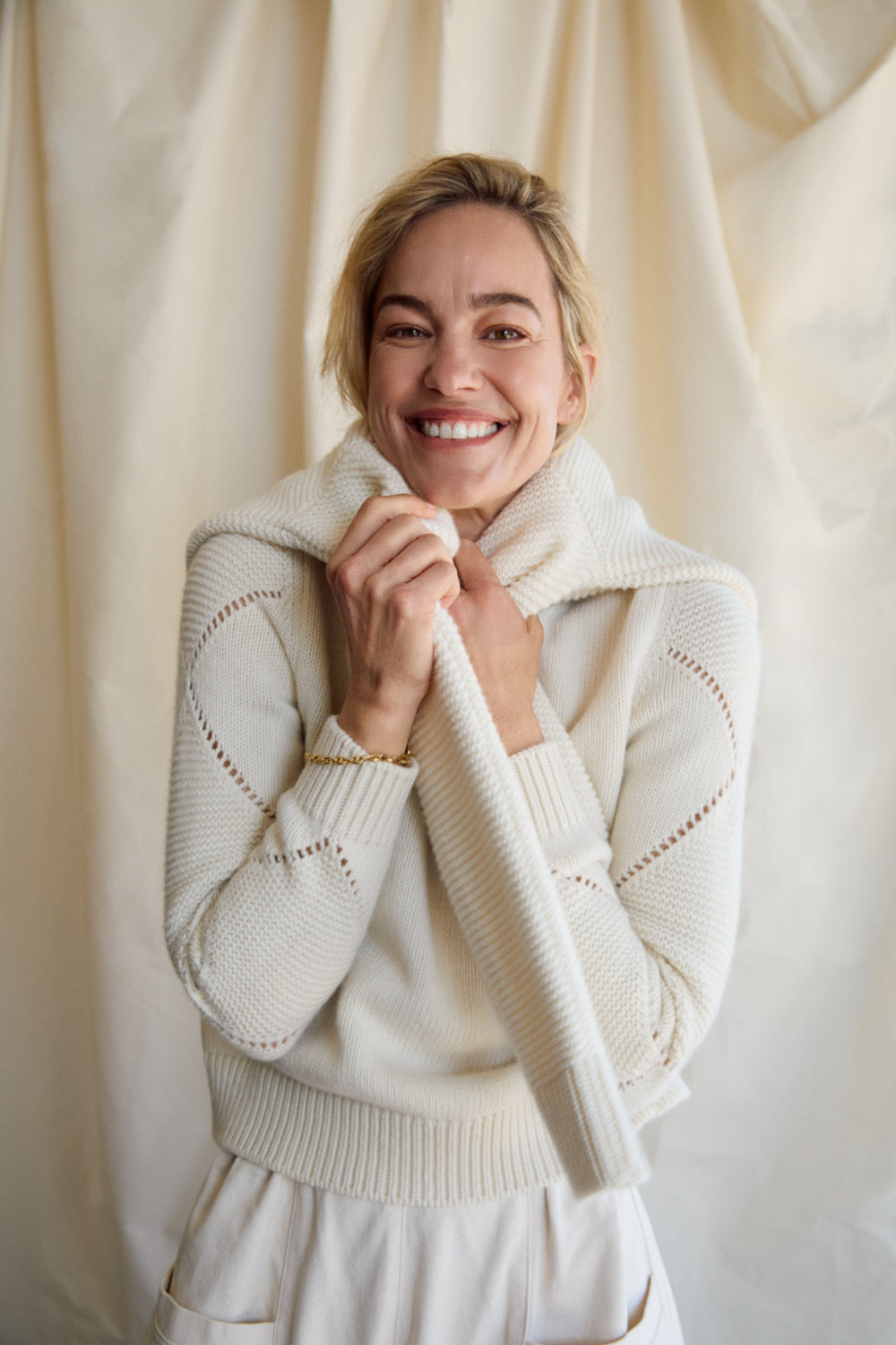 Harlequin Sweater - Cream