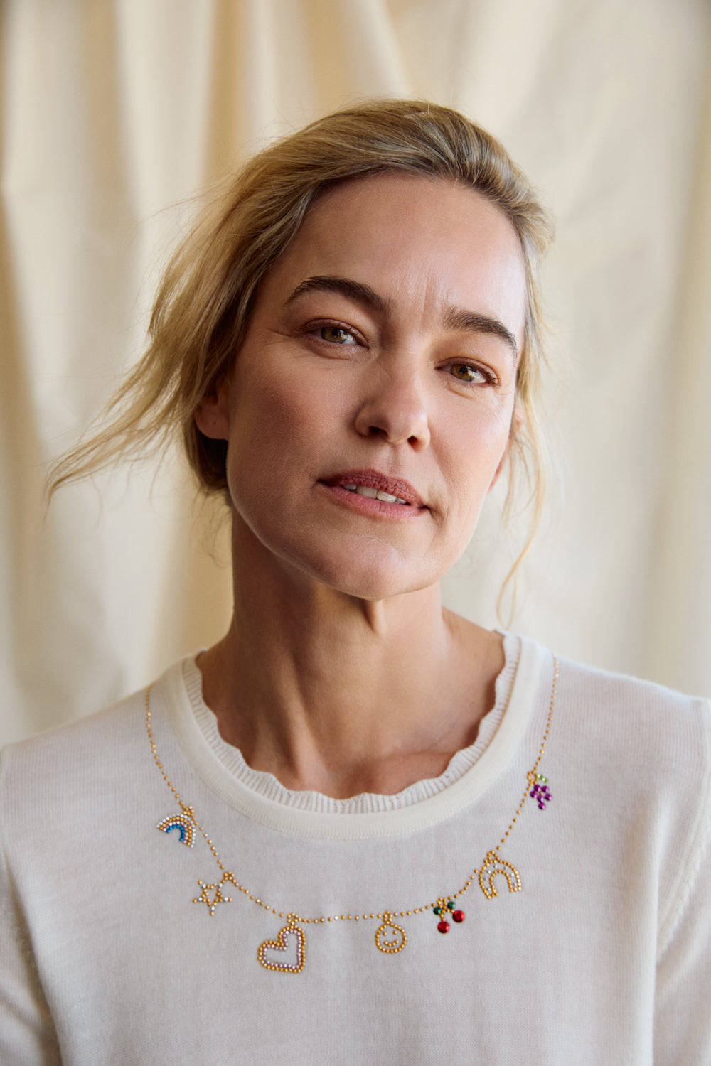 Customisable Charm Sweater - Buttermilk