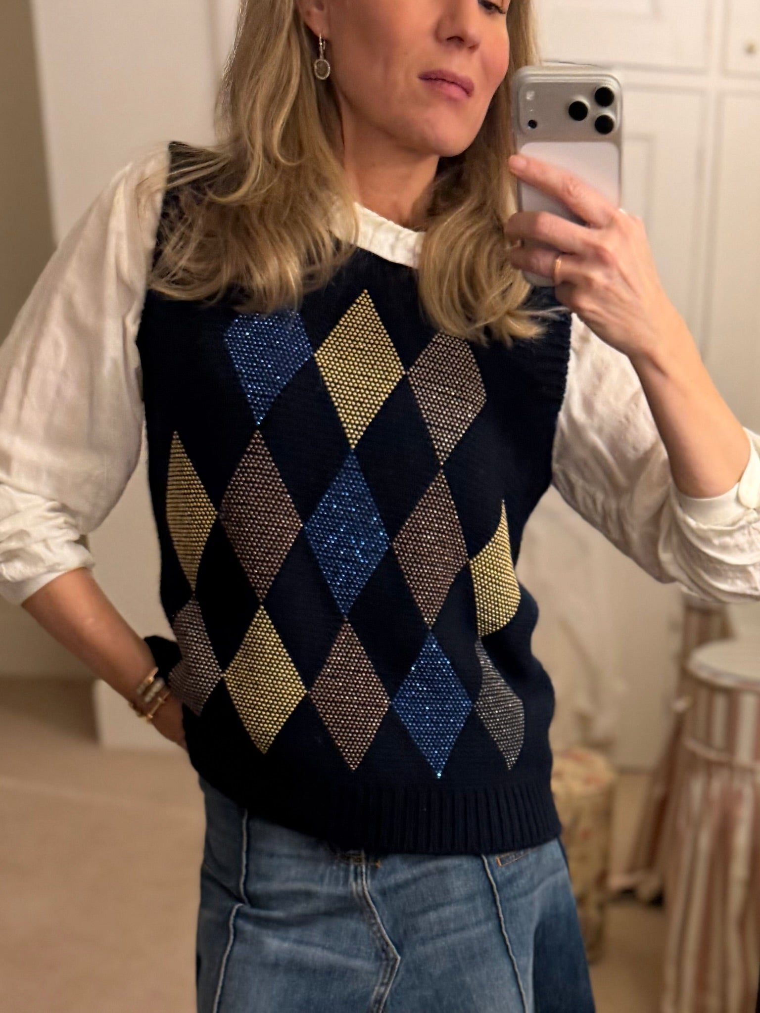 Harlequin Tank - Navy