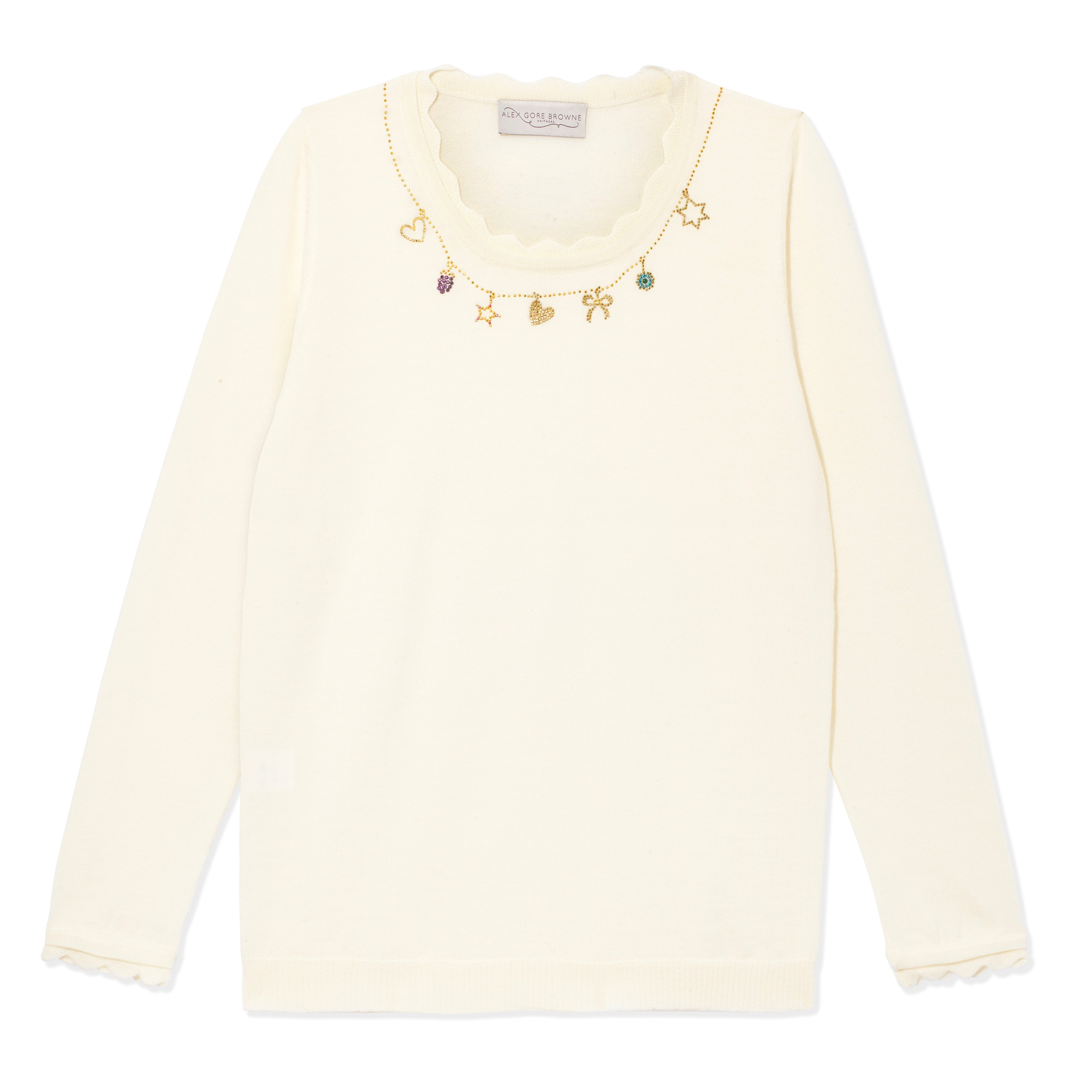 Customisable Charm Sweater - Buttermilk