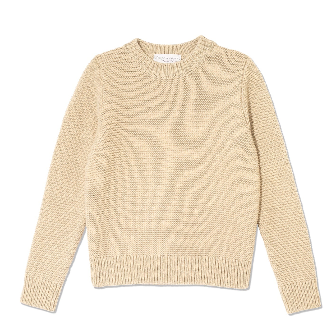 Purl Stitch Sweater - Biscuit Beige
