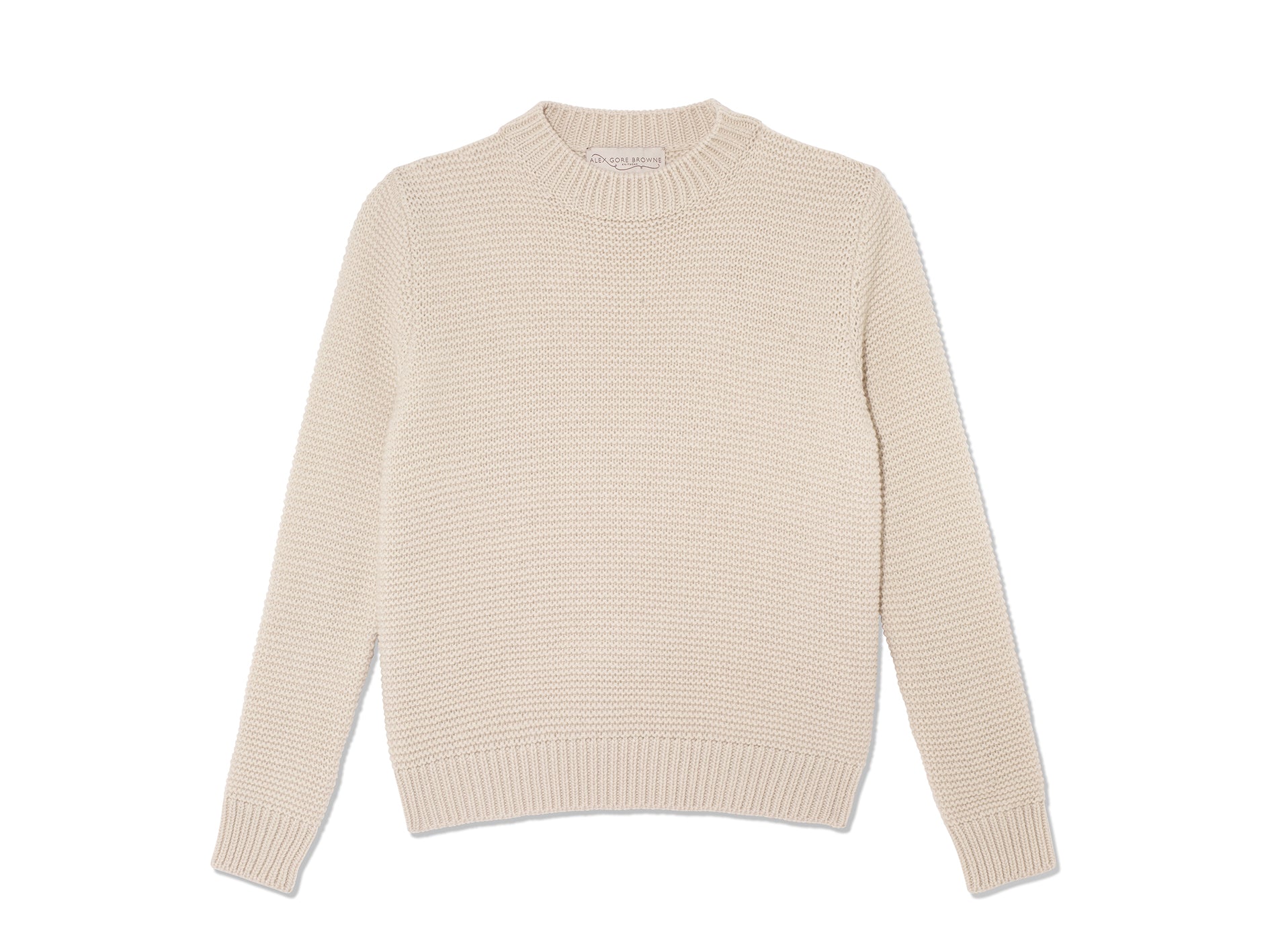 Purl Stitch Sweater - Palest Pebble