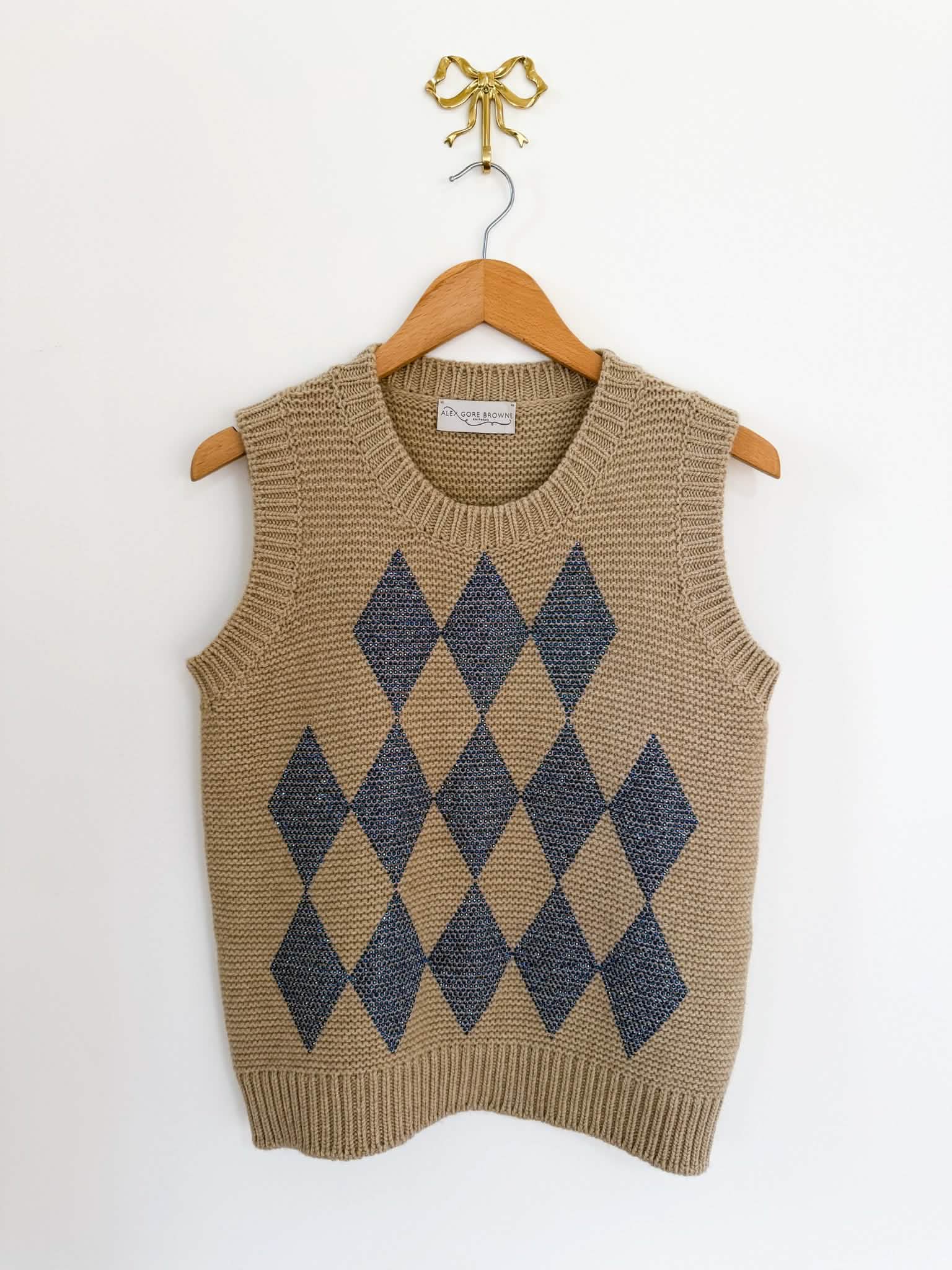 Harlequin Tank - Beige