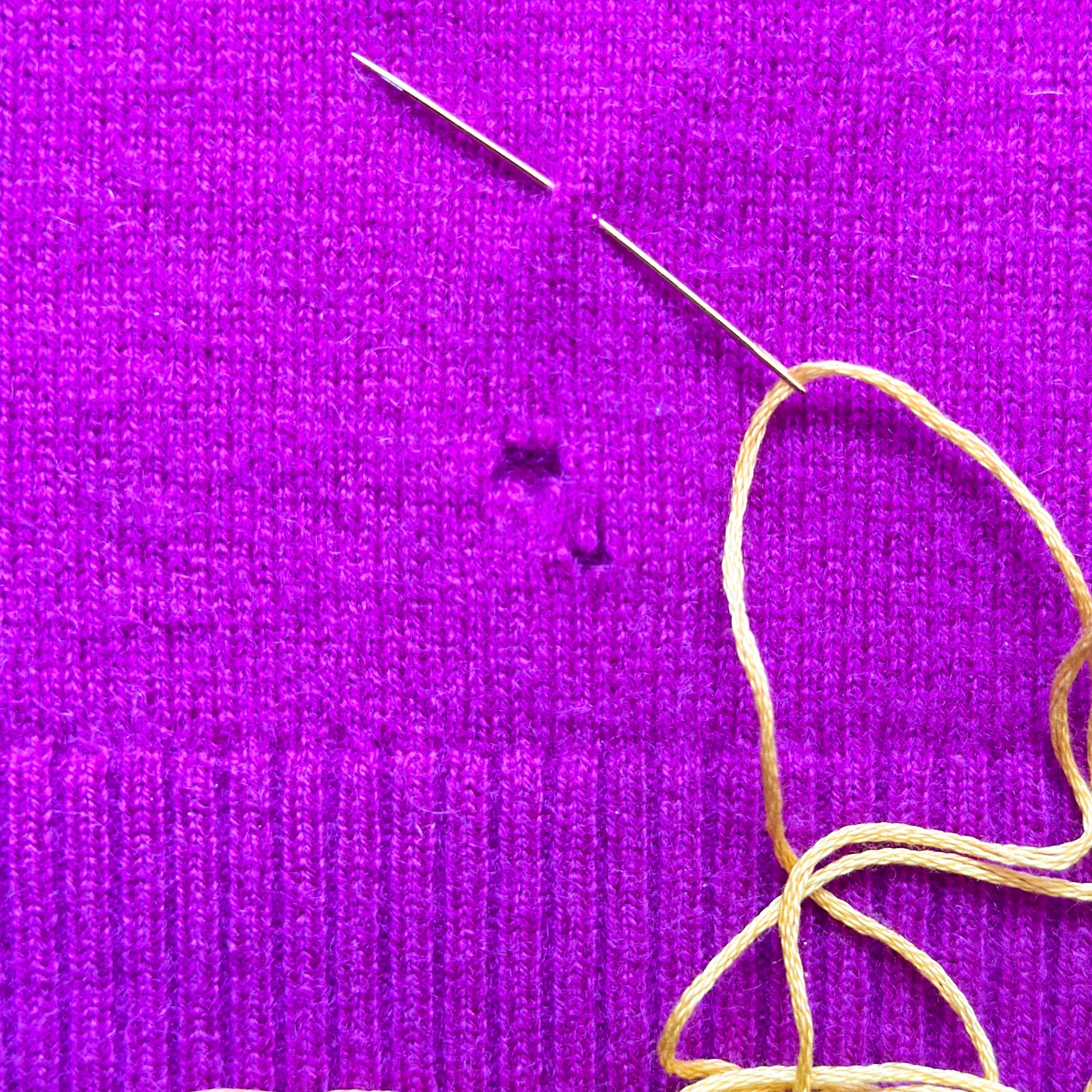 Visible Mending - Smiley