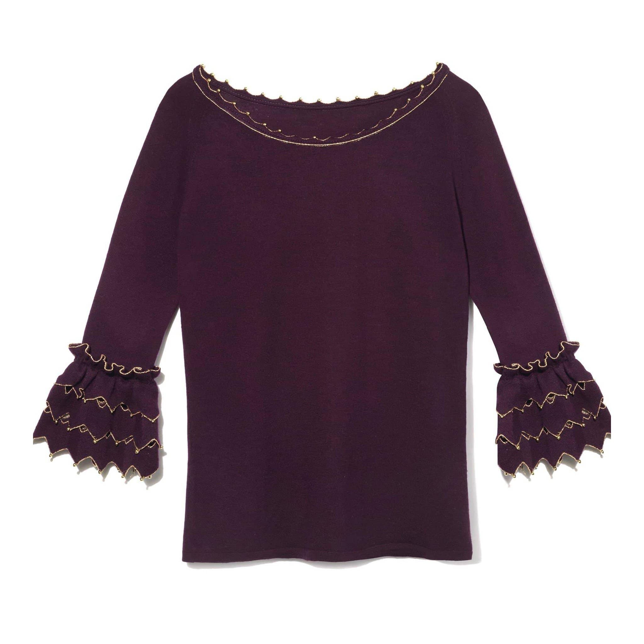 Mulberry Zig Zag sweater