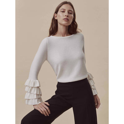 Model wearing Wisp Willow Sweater