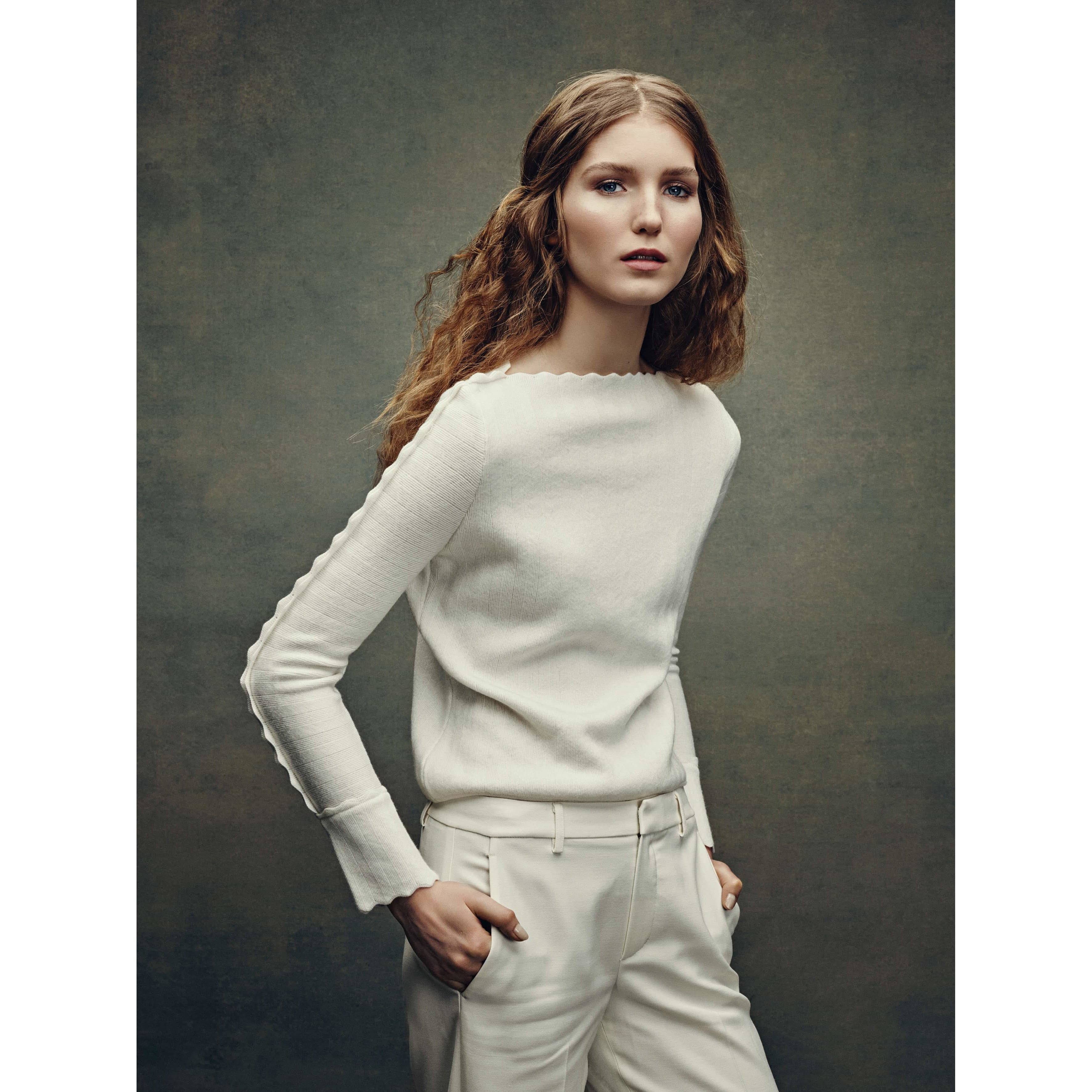 Model wearing Wisp Savannah Sweater