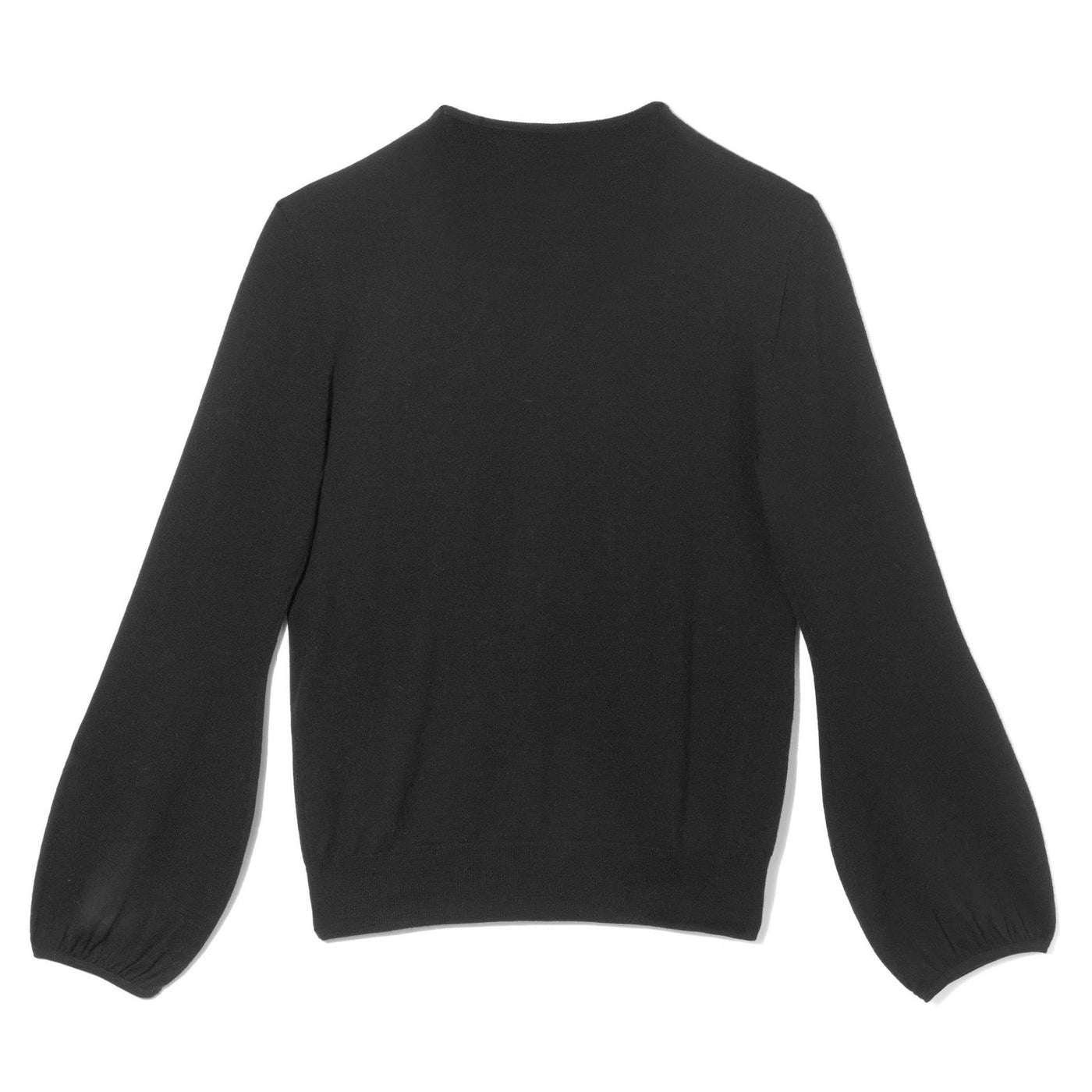 Black Criss Cross Button Sweater