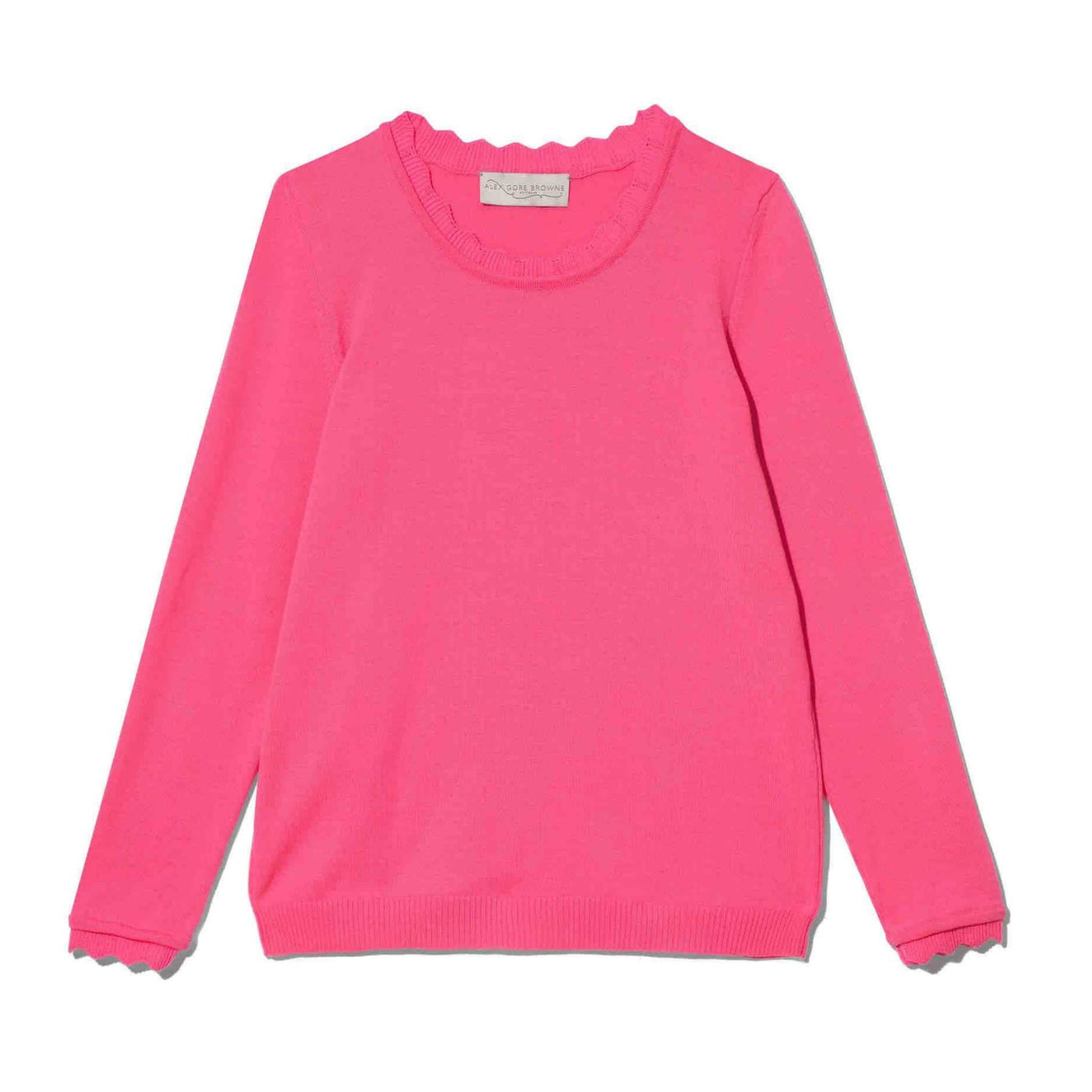 Hot Pink Basic Sweater