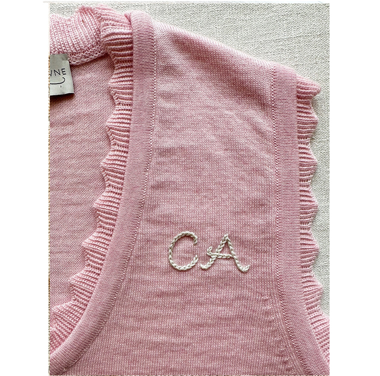 Basic V Neck Sweater - Pink