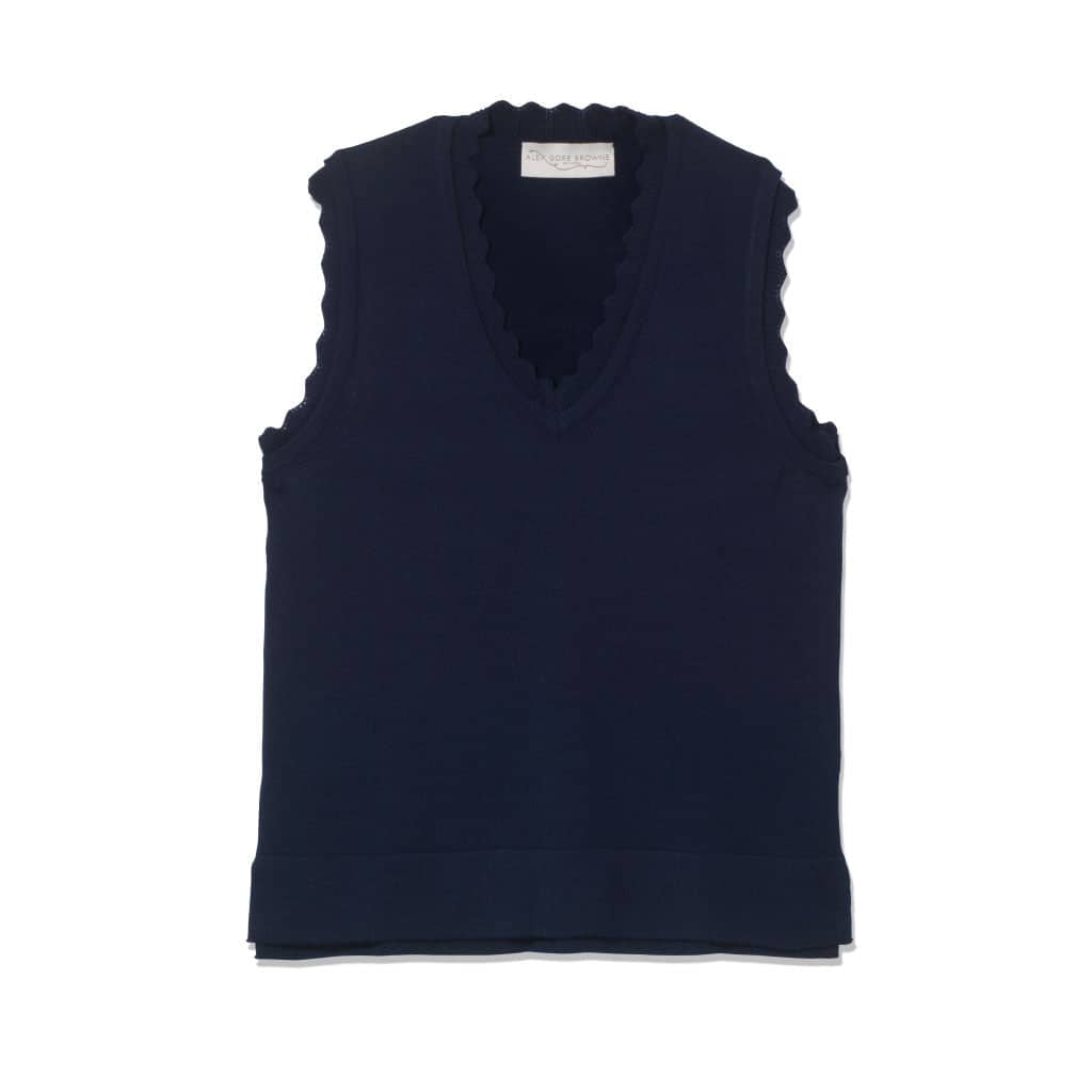 Boxy Vest - Navy