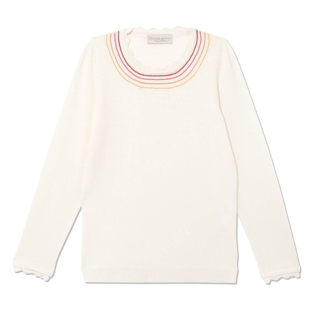 Chain Stitch Sweater - Buttermilk