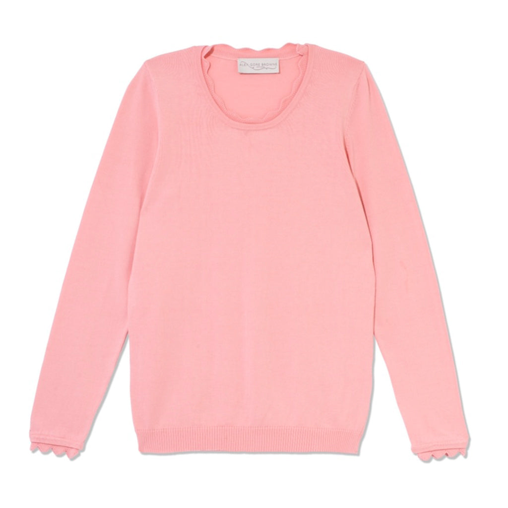 Cotton Basic Sweater - Pink