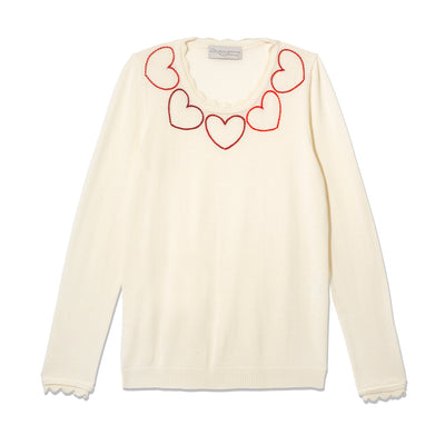 Heart Sweater - Buttermilk