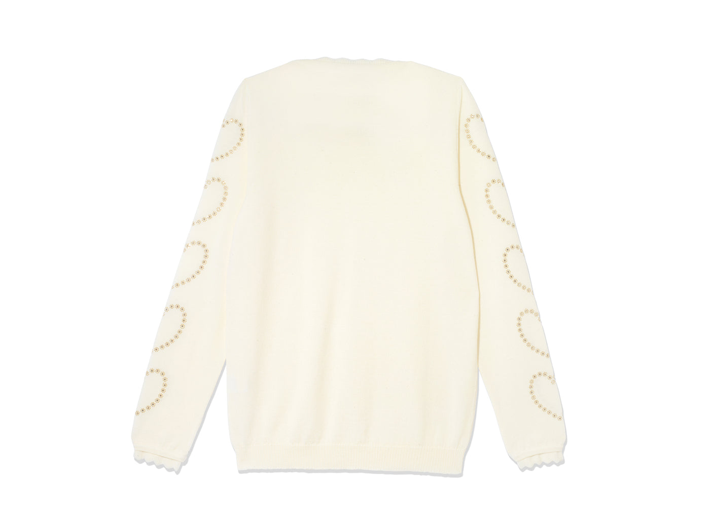 Heart Sleeve Sweater - Buttermilk
