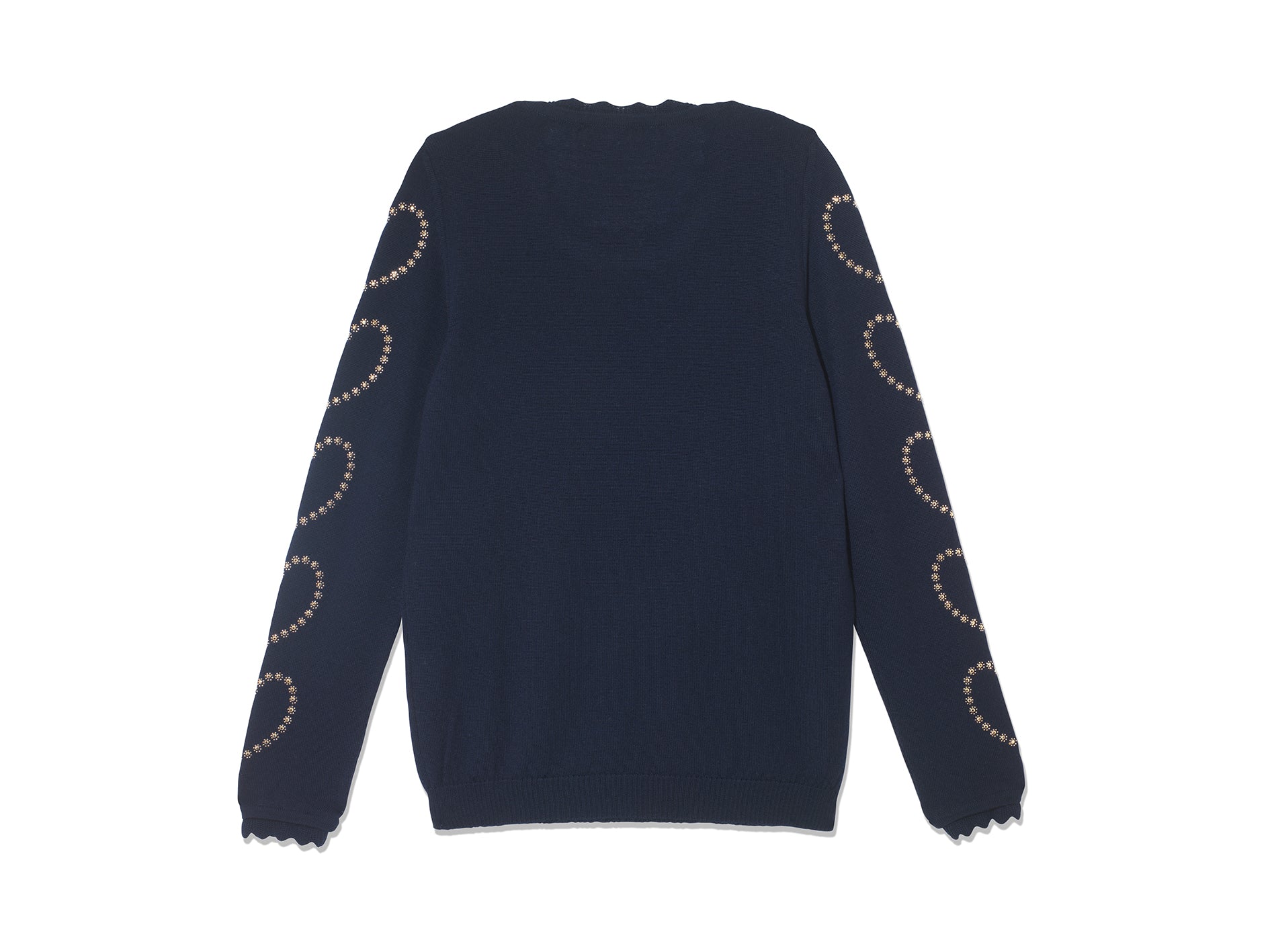 Heart Sleeve Sweater - Navy