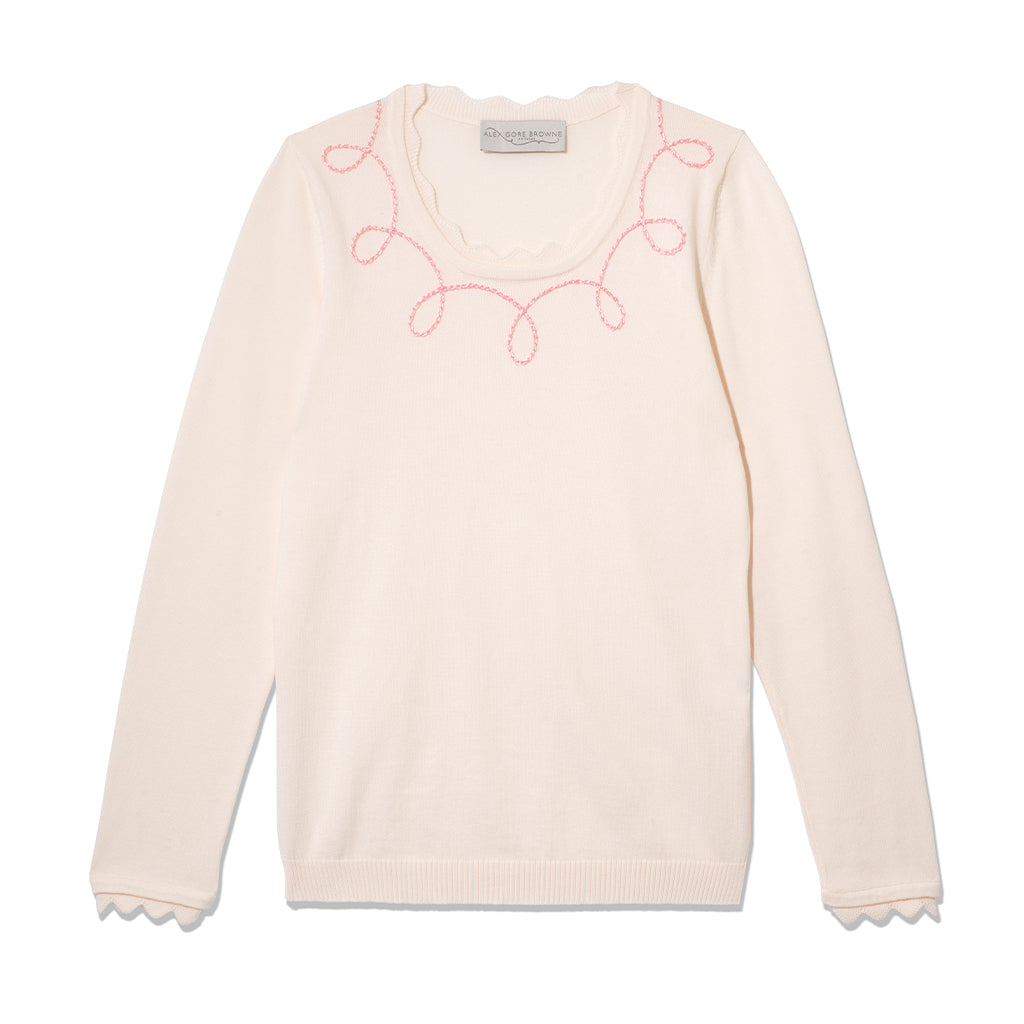 Rodeo Cotton Sweater - Palest Pink